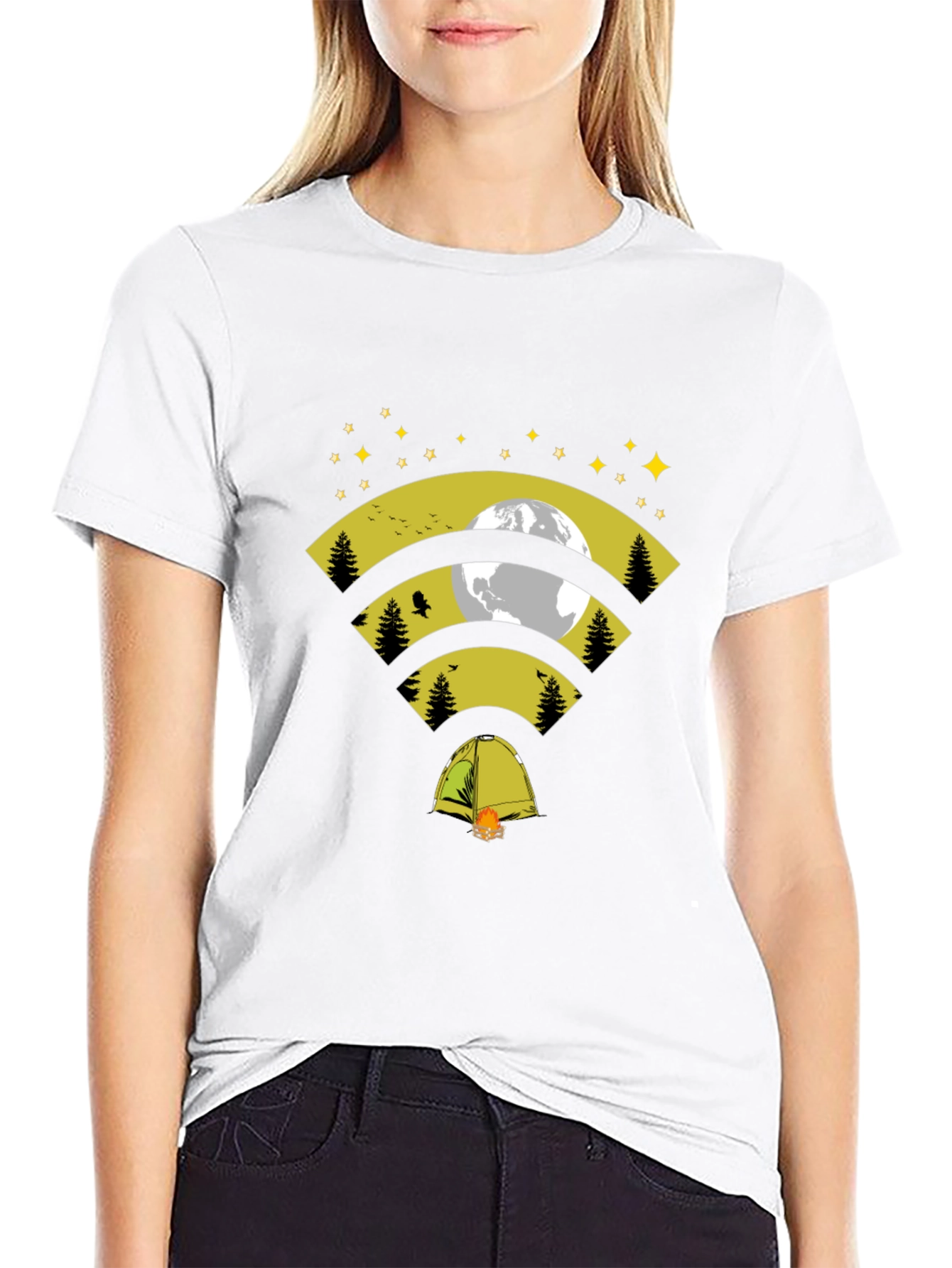 Camping WiFi T-Shirt - Connect with Nature!