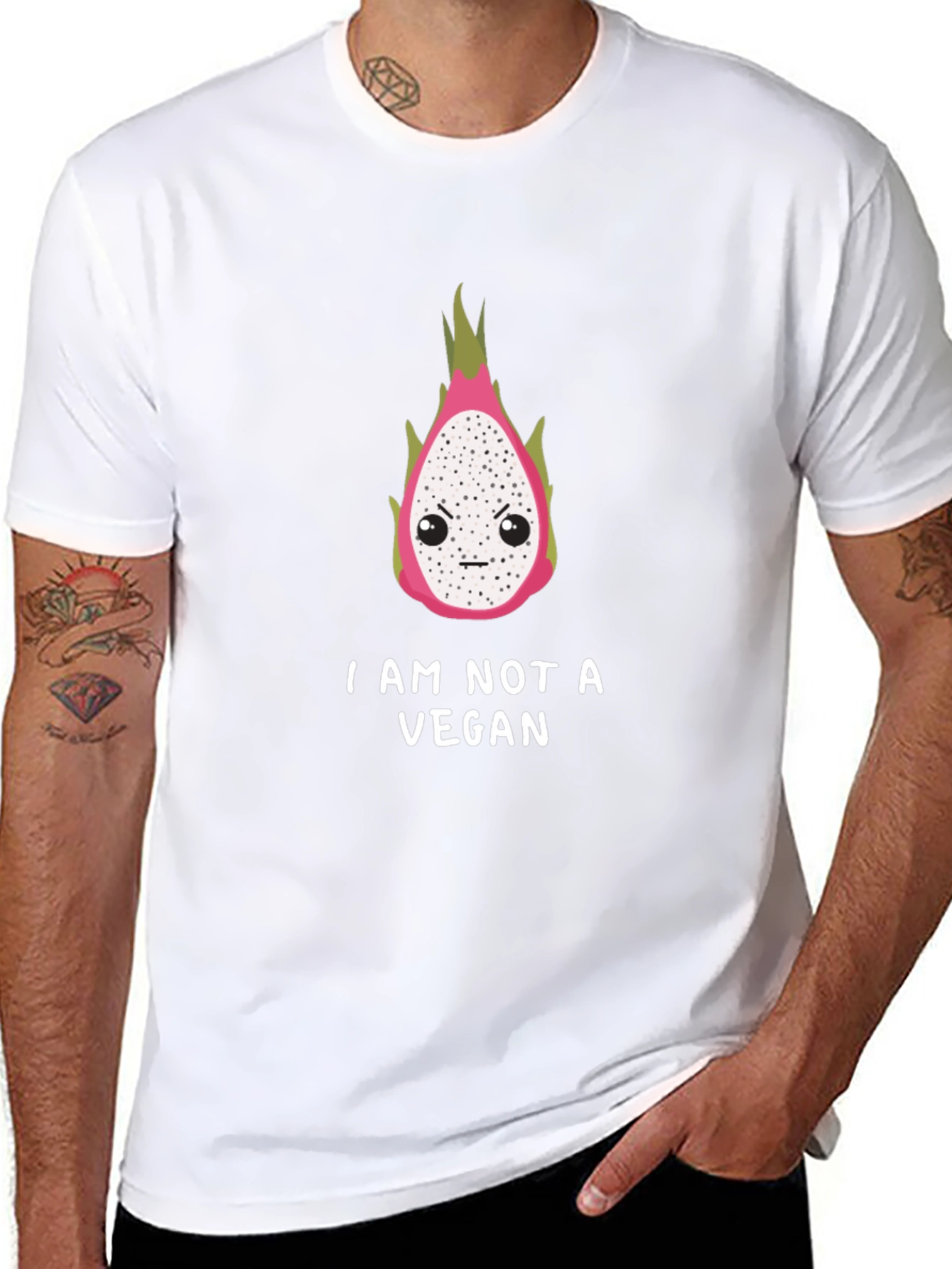 Funny I Am Not A Vegan Dragon Fruit T-Shirt