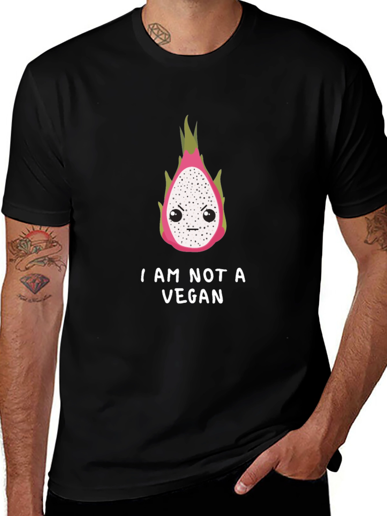 Funny I Am Not A Vegan Dragon Fruit T-Shirt