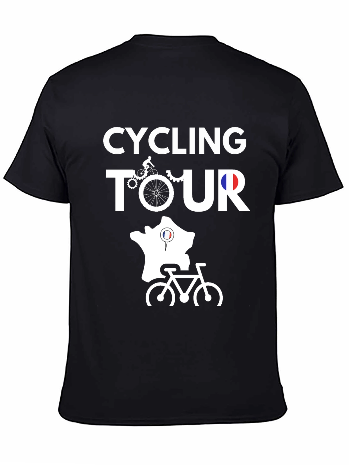 Cycling Tour Black T-Shirt