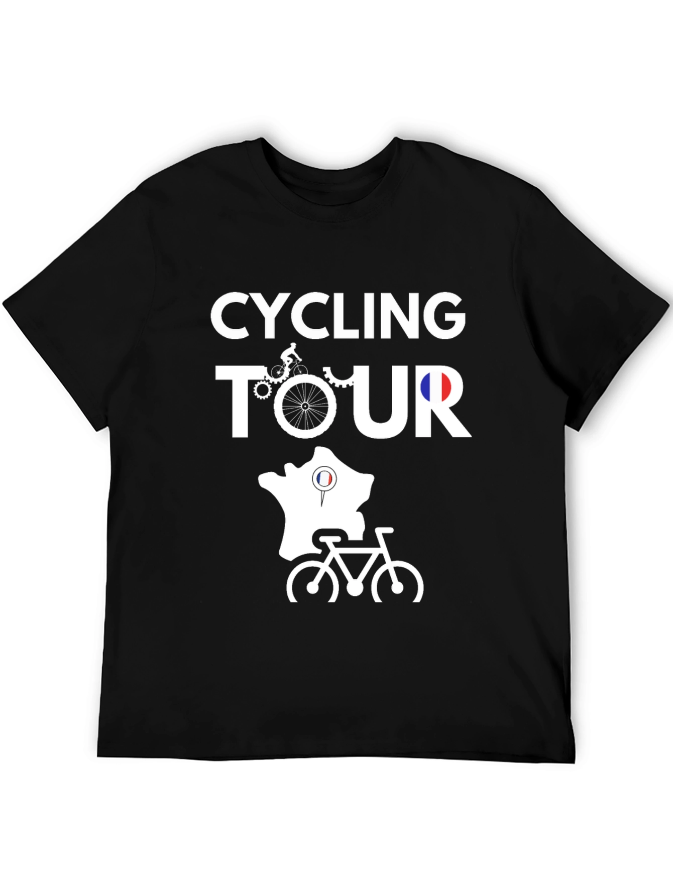 Cycling Tour Black T-Shirt