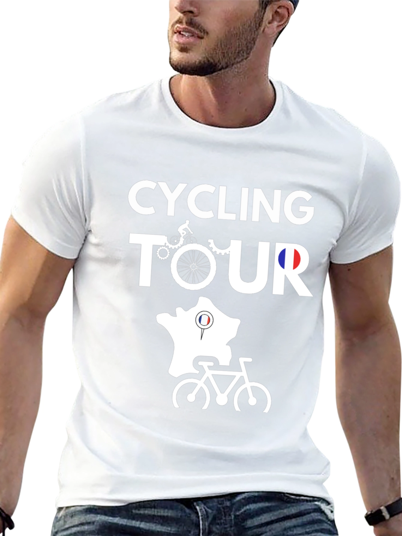 Cycling Tour Black T-Shirt