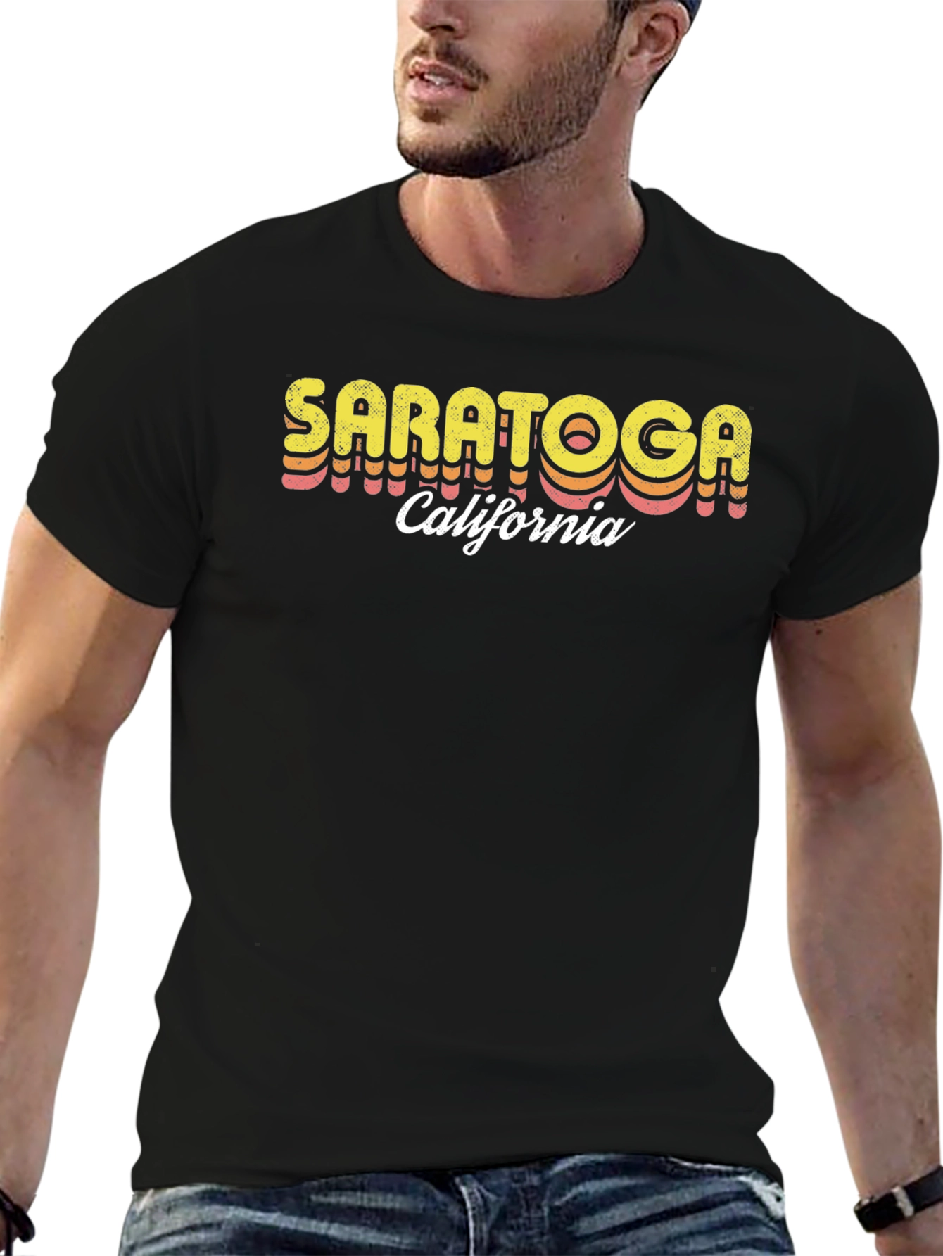 Saratoga California Retro T-Shirt