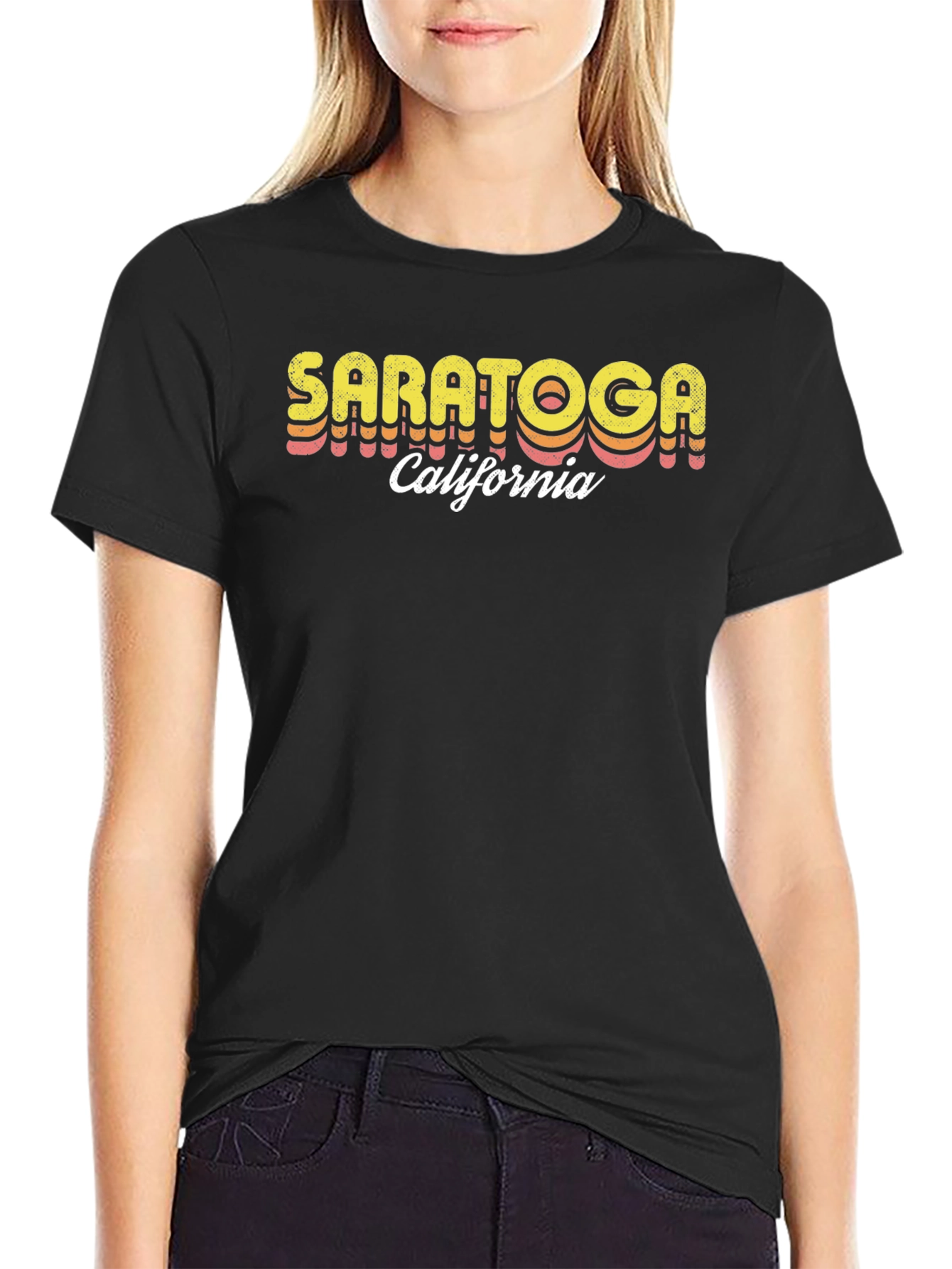 Saratoga California Retro T-Shirt
