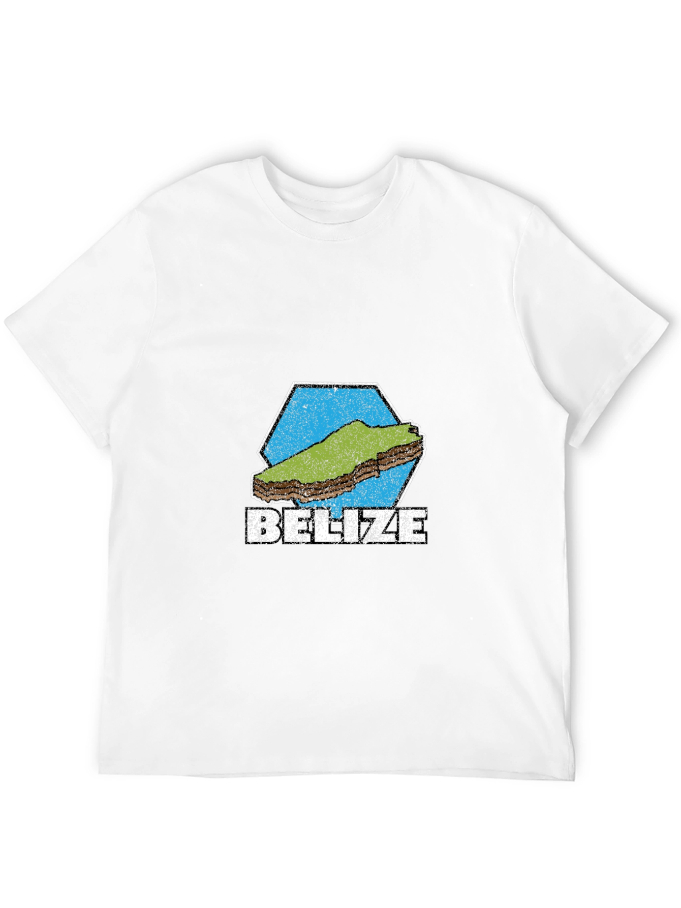 Belize Graphic T-Shirt - Black Cotton Tee