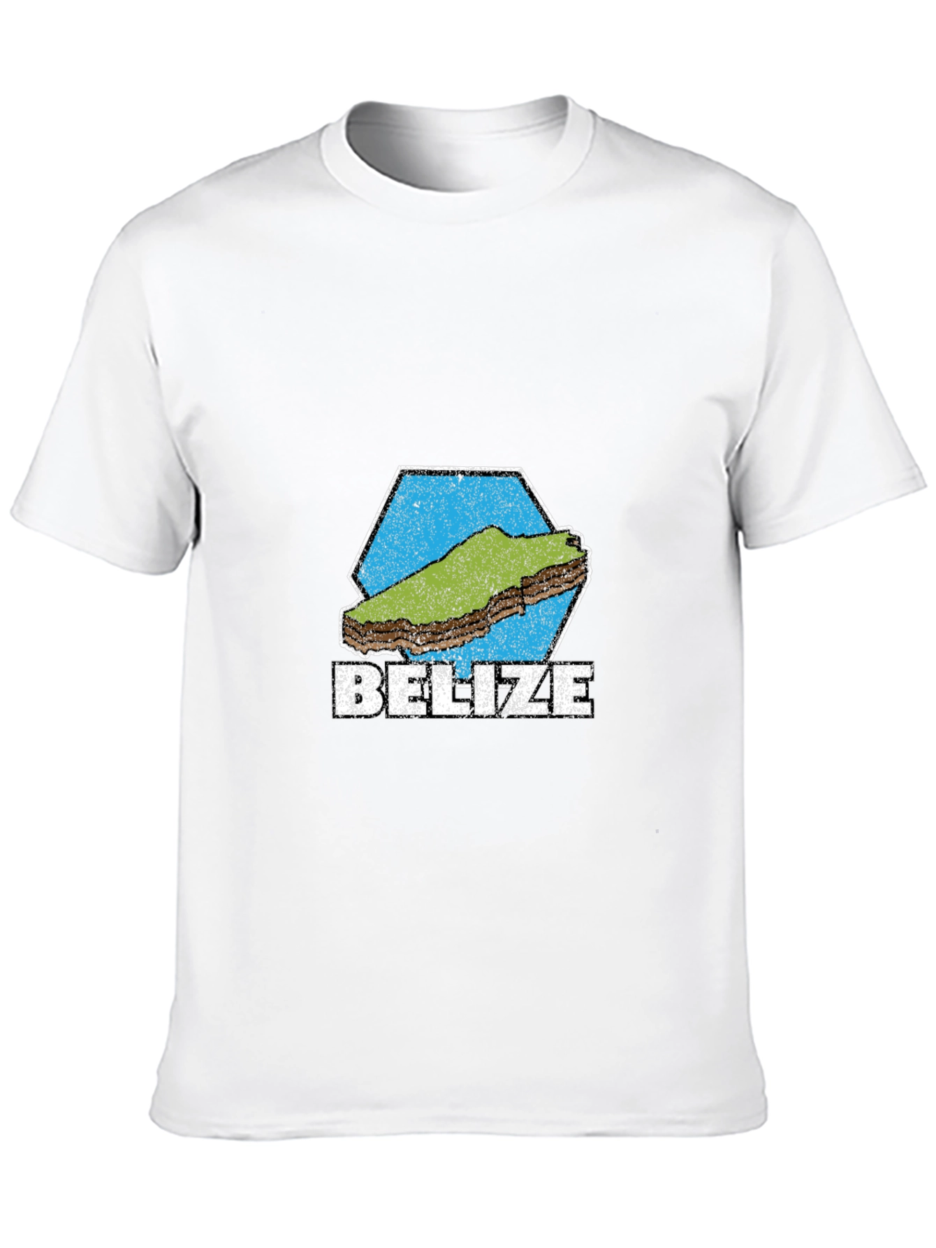 Belize Graphic T-Shirt - Black Cotton Tee