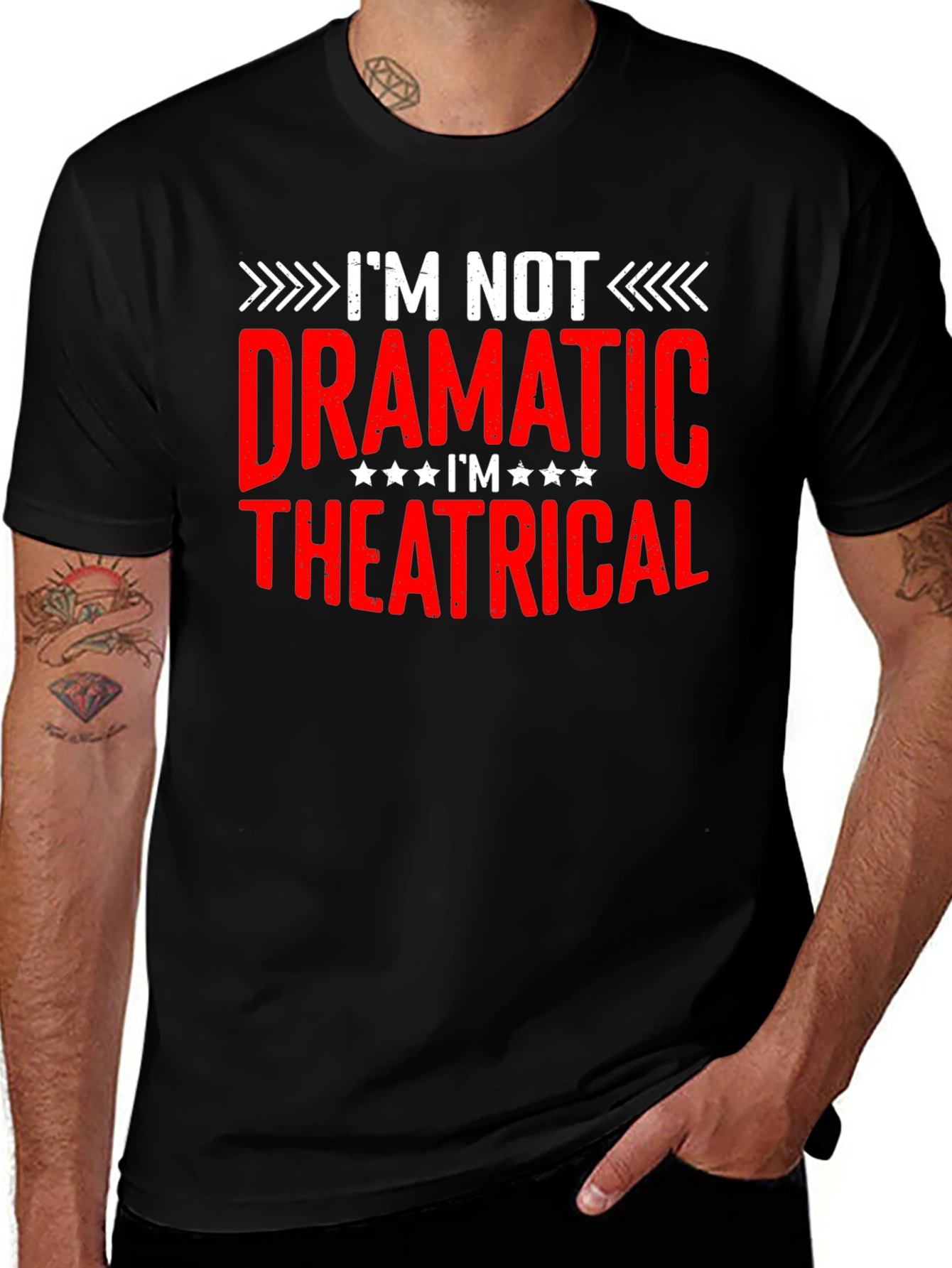 Im Not Dramatic Theatrical Black T-Shirt