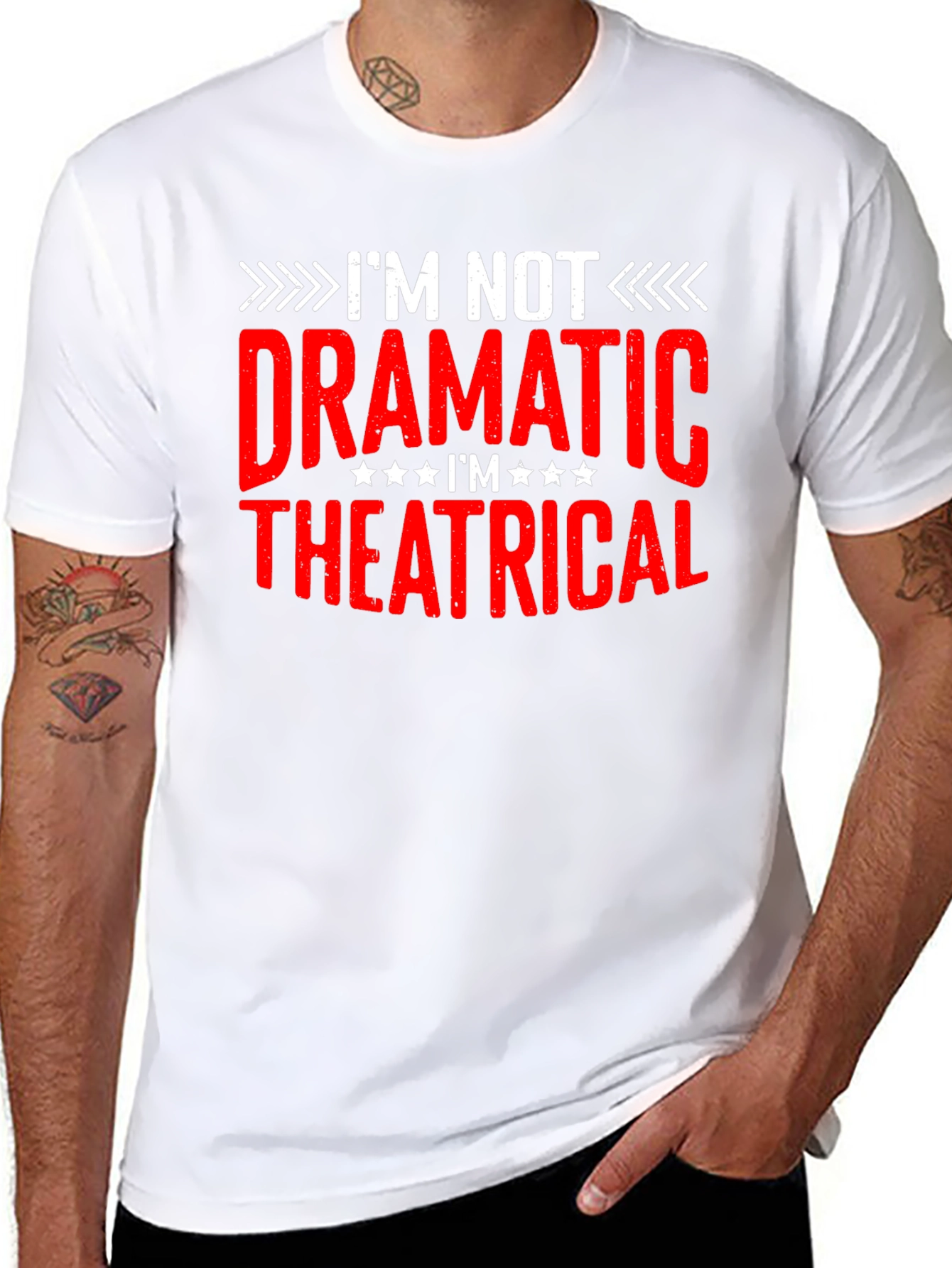 Im Not Dramatic Theatrical Black T-Shirt