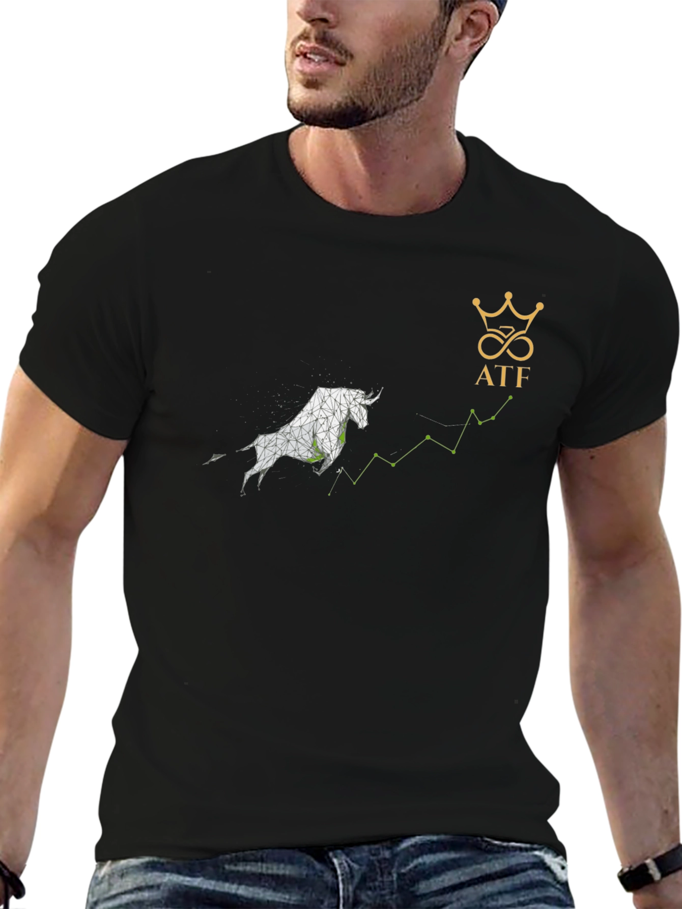 Bull Run Investment Tee - Black Graphic T-Shirt