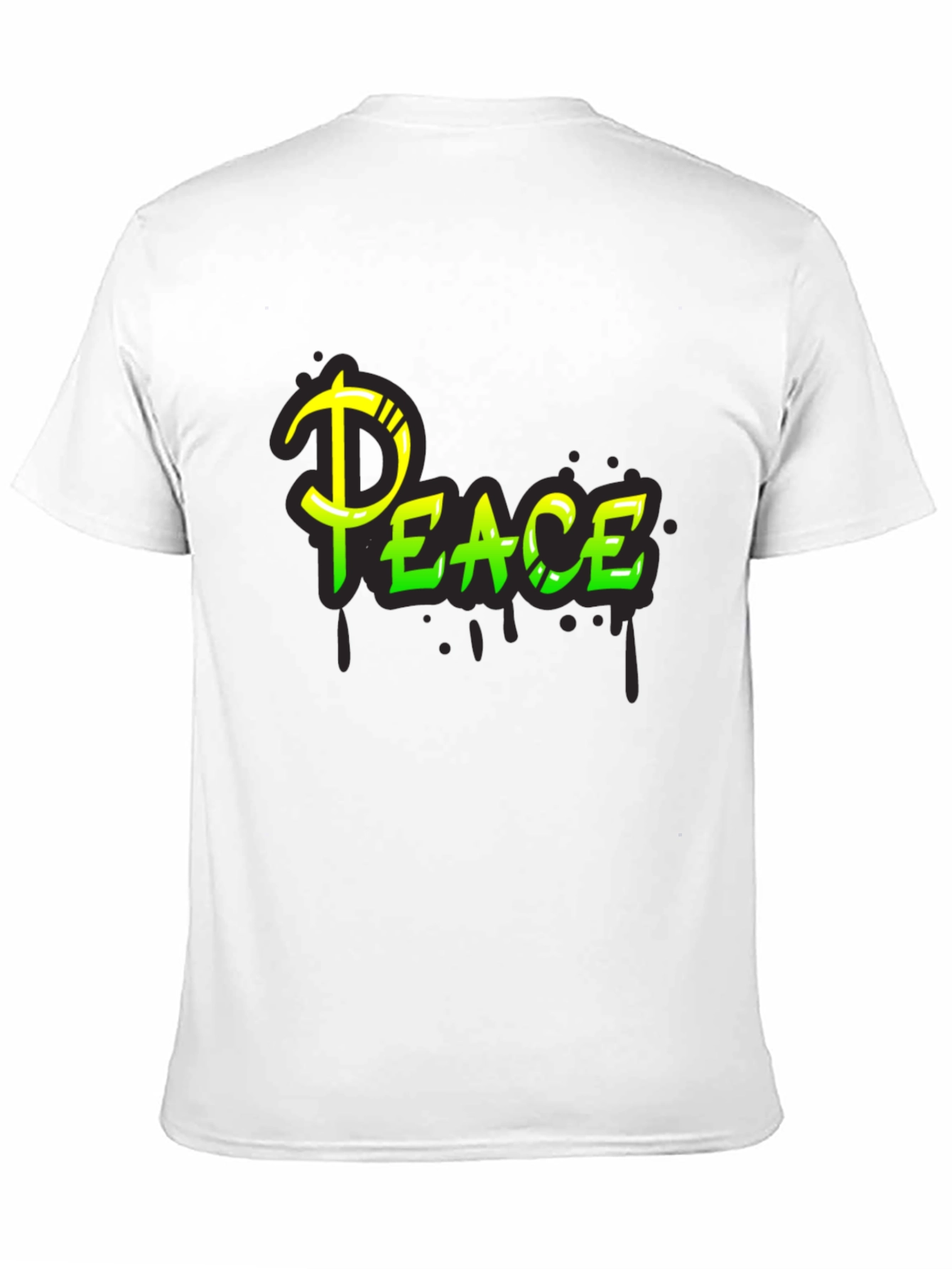 Peace Graphic Black T-Shirt