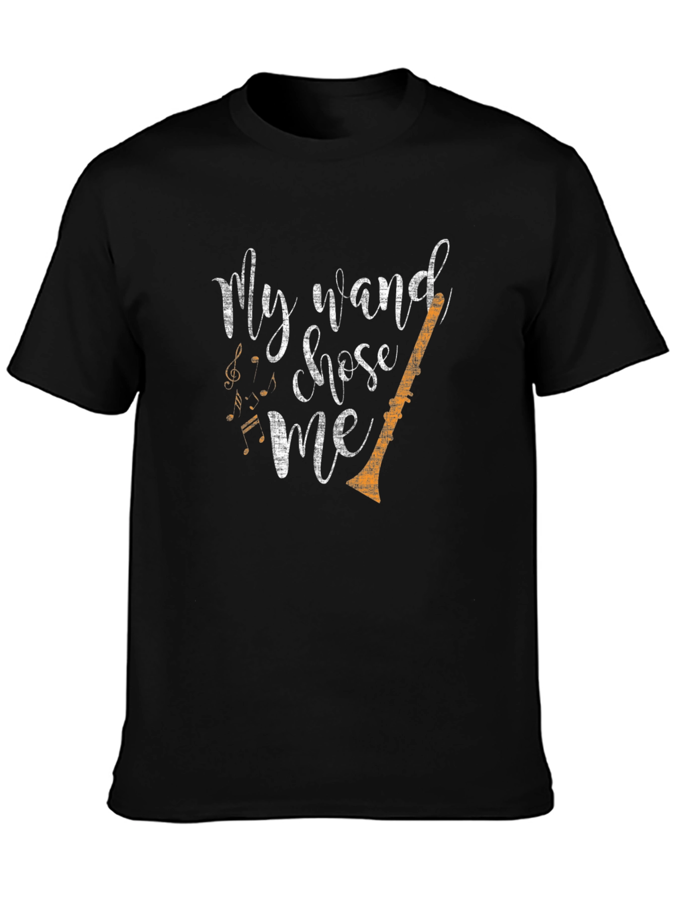 My Wand Chose Me T-Shirt Musician Clarinet Gift
