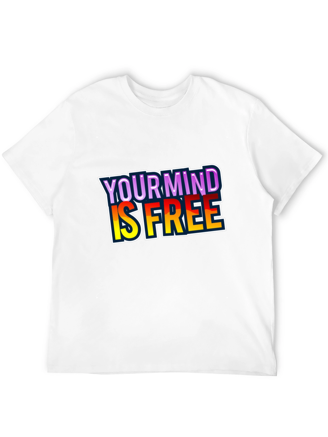 Your Mind Is Free Black T-Shirt