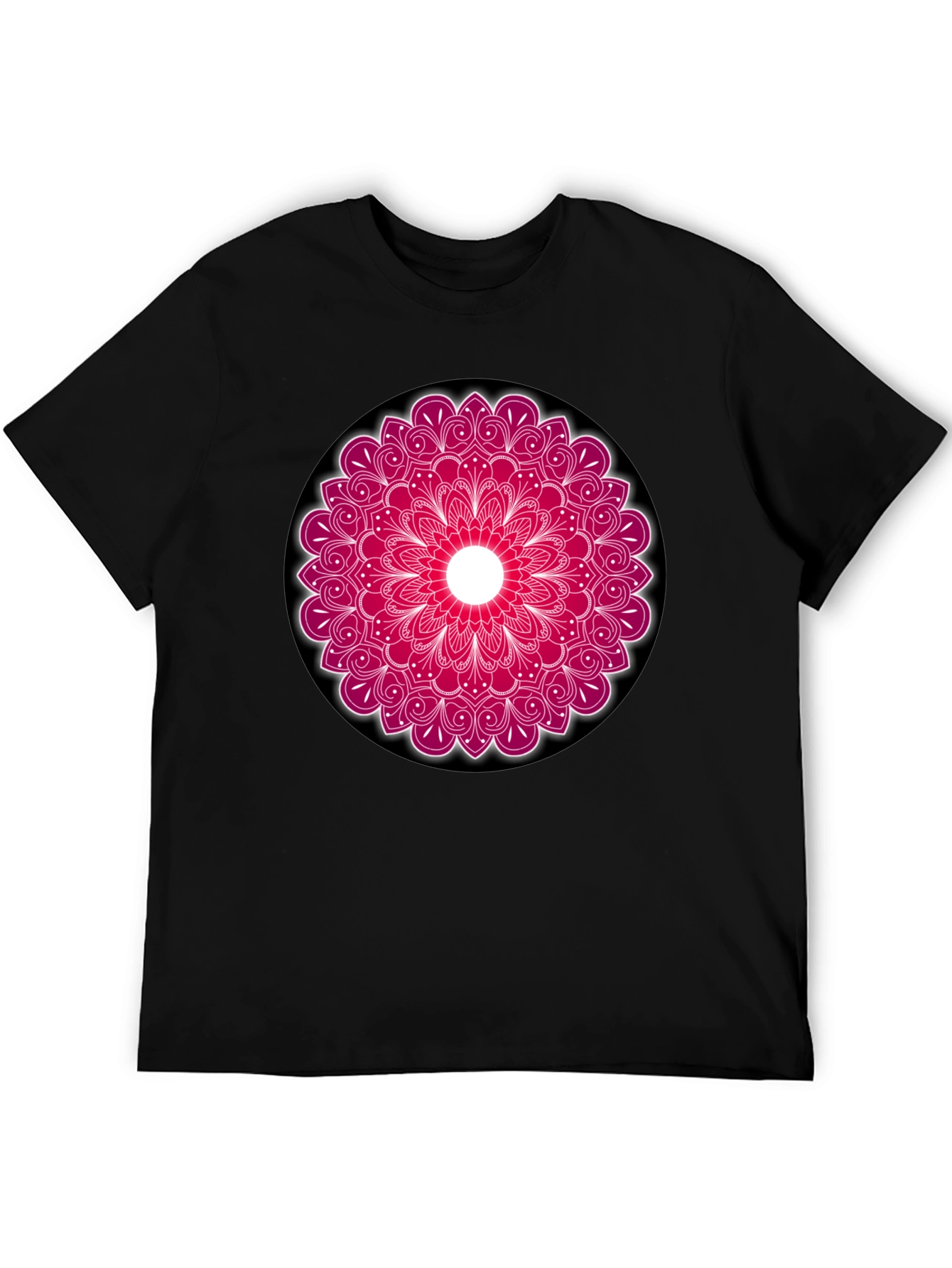 Mandala Print Crew Neck T-Shirt