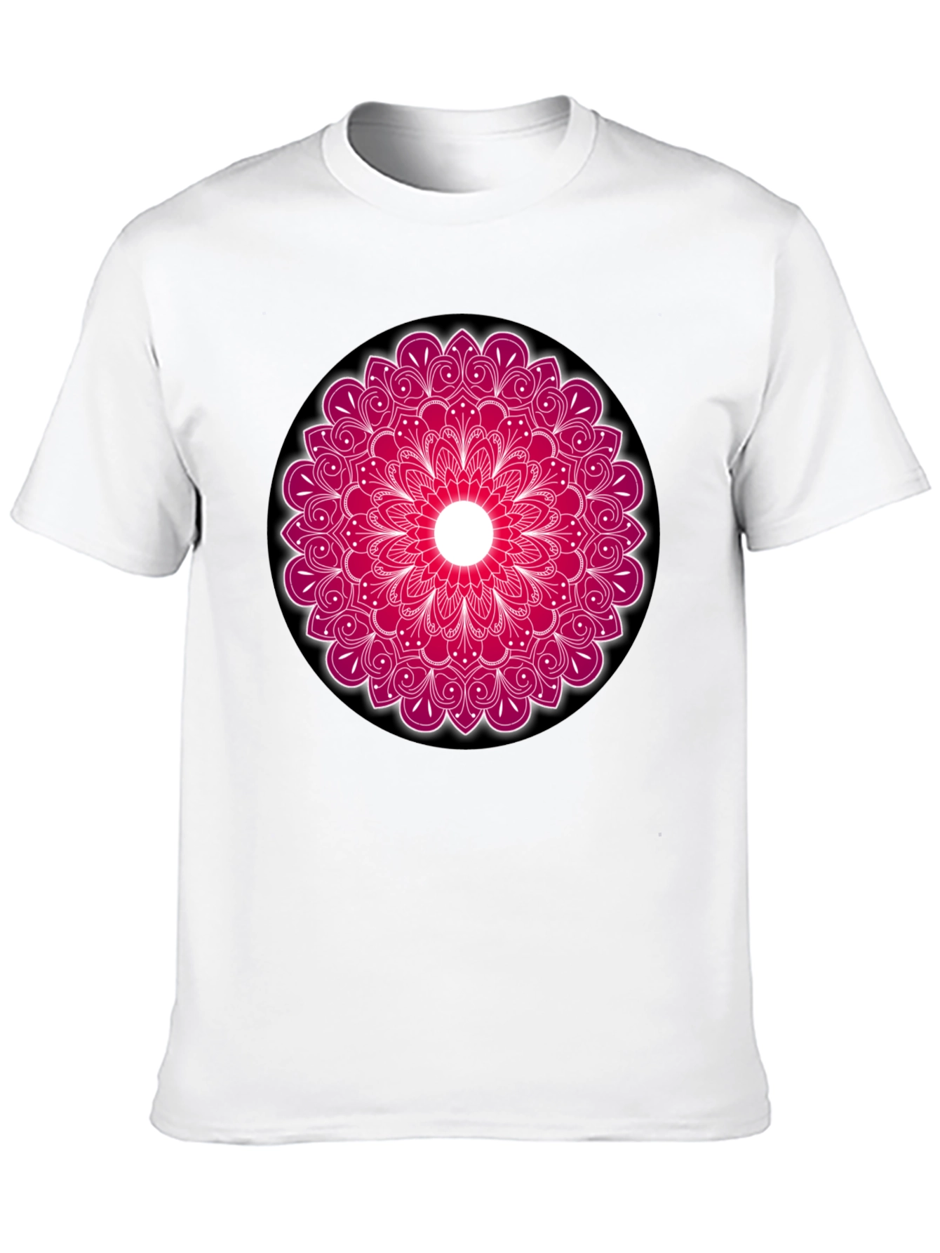 Mandala Print Crew Neck T-Shirt