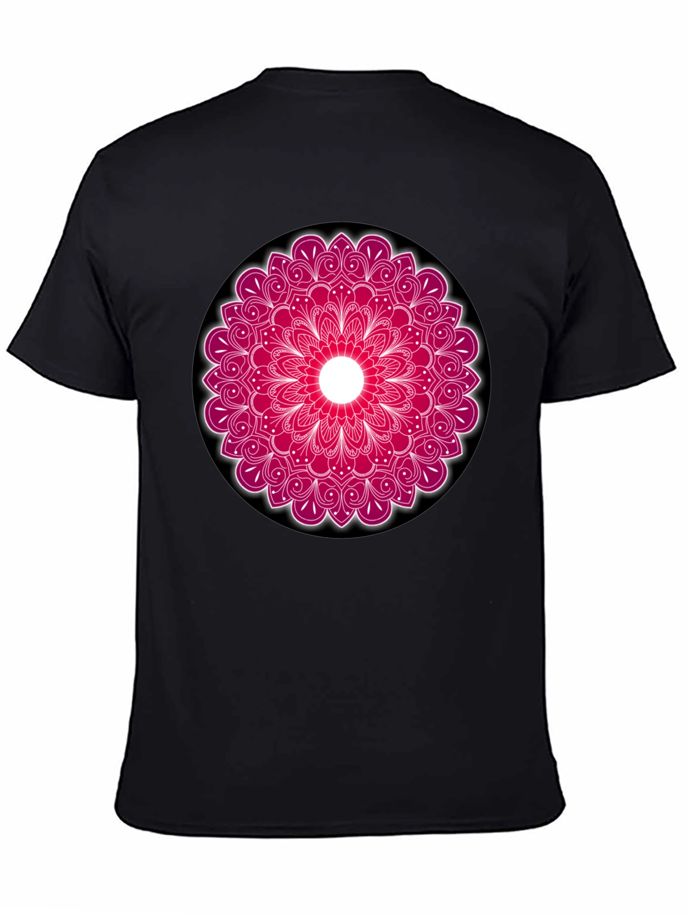 Mandala Print Crew Neck T-Shirt