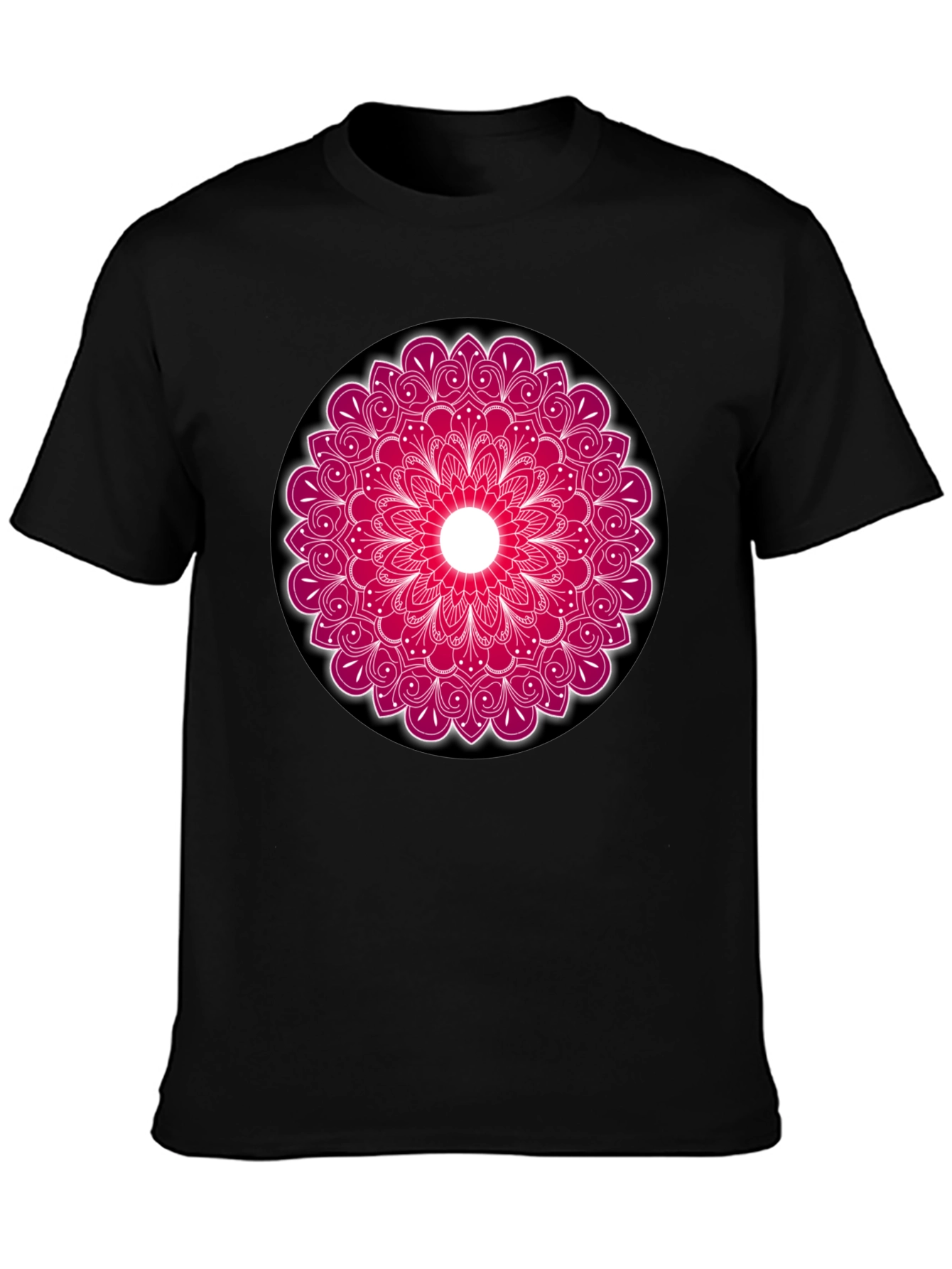 Mandala Print Crew Neck T-Shirt