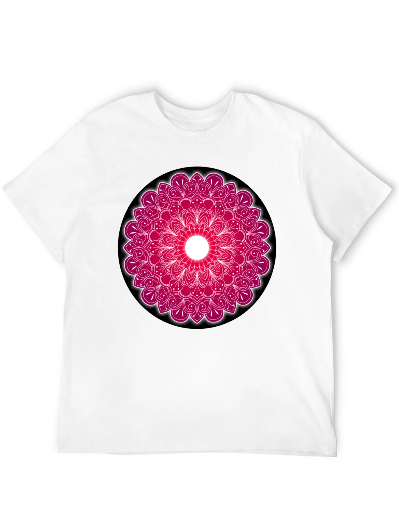 Mandala Print Crew Neck T-Shirt