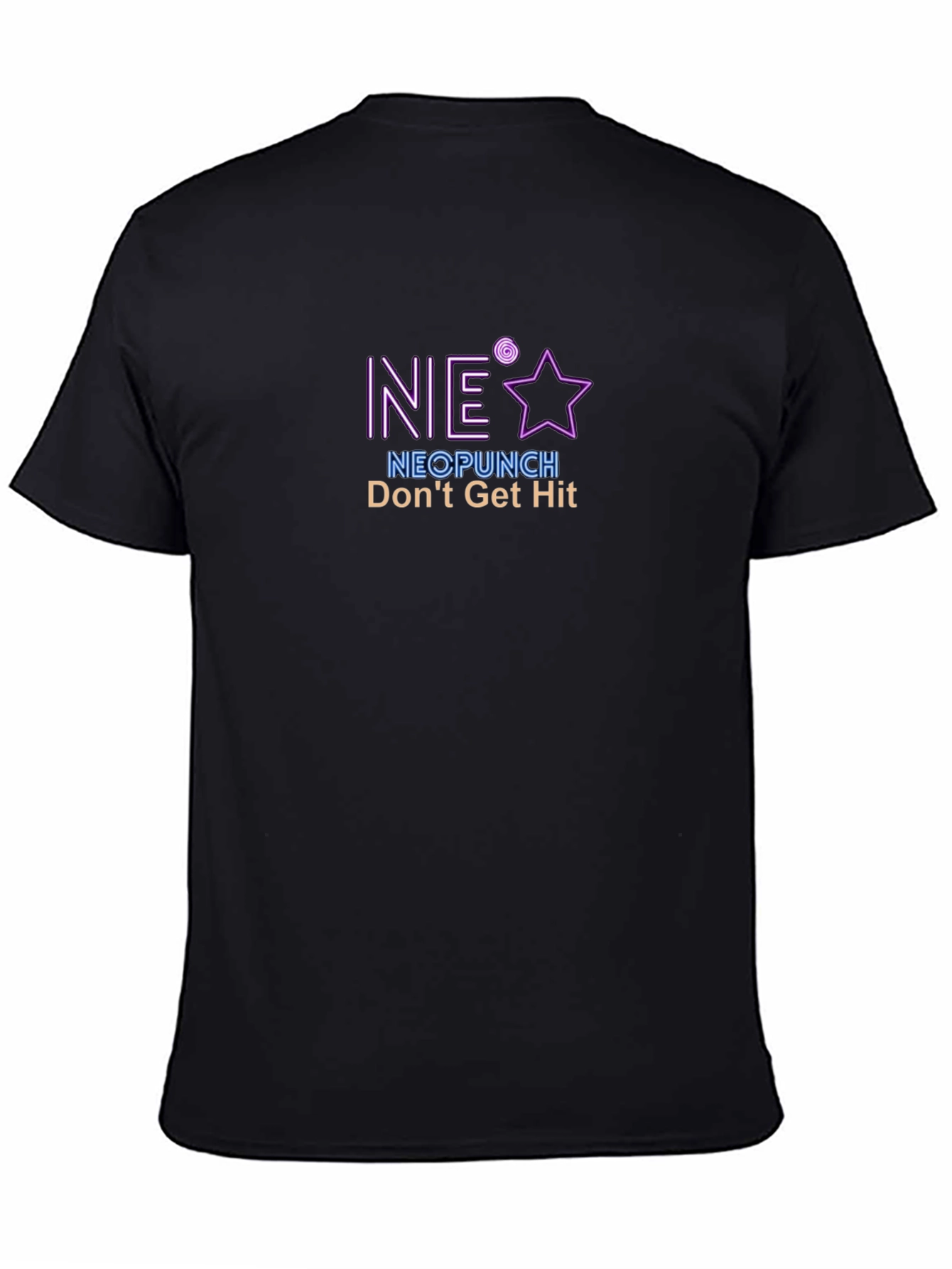NeoPunch Dont Get Hit Black T-Shirt
