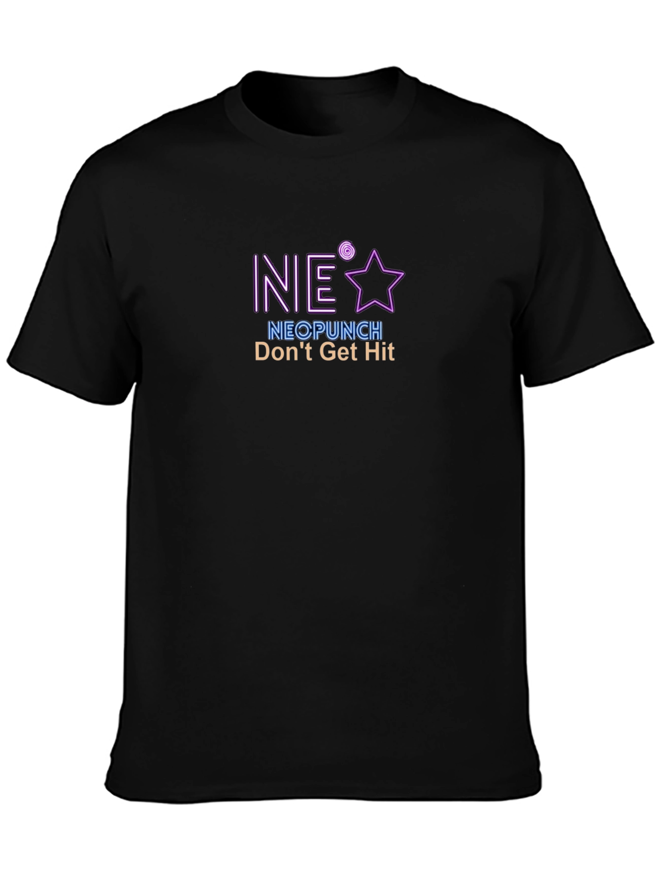 NeoPunch Dont Get Hit Black T-Shirt