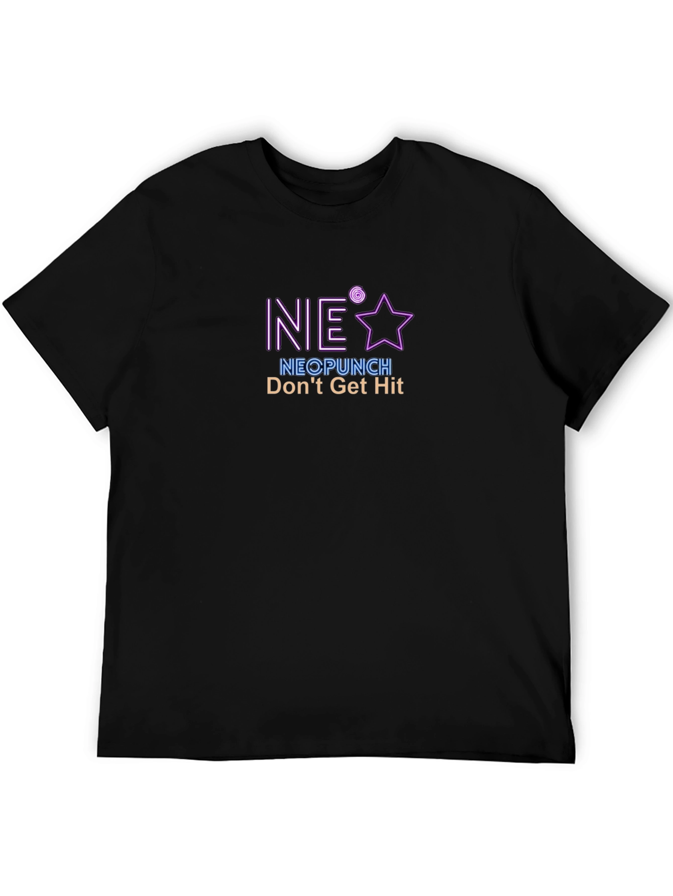 NeoPunch Dont Get Hit Black T-Shirt