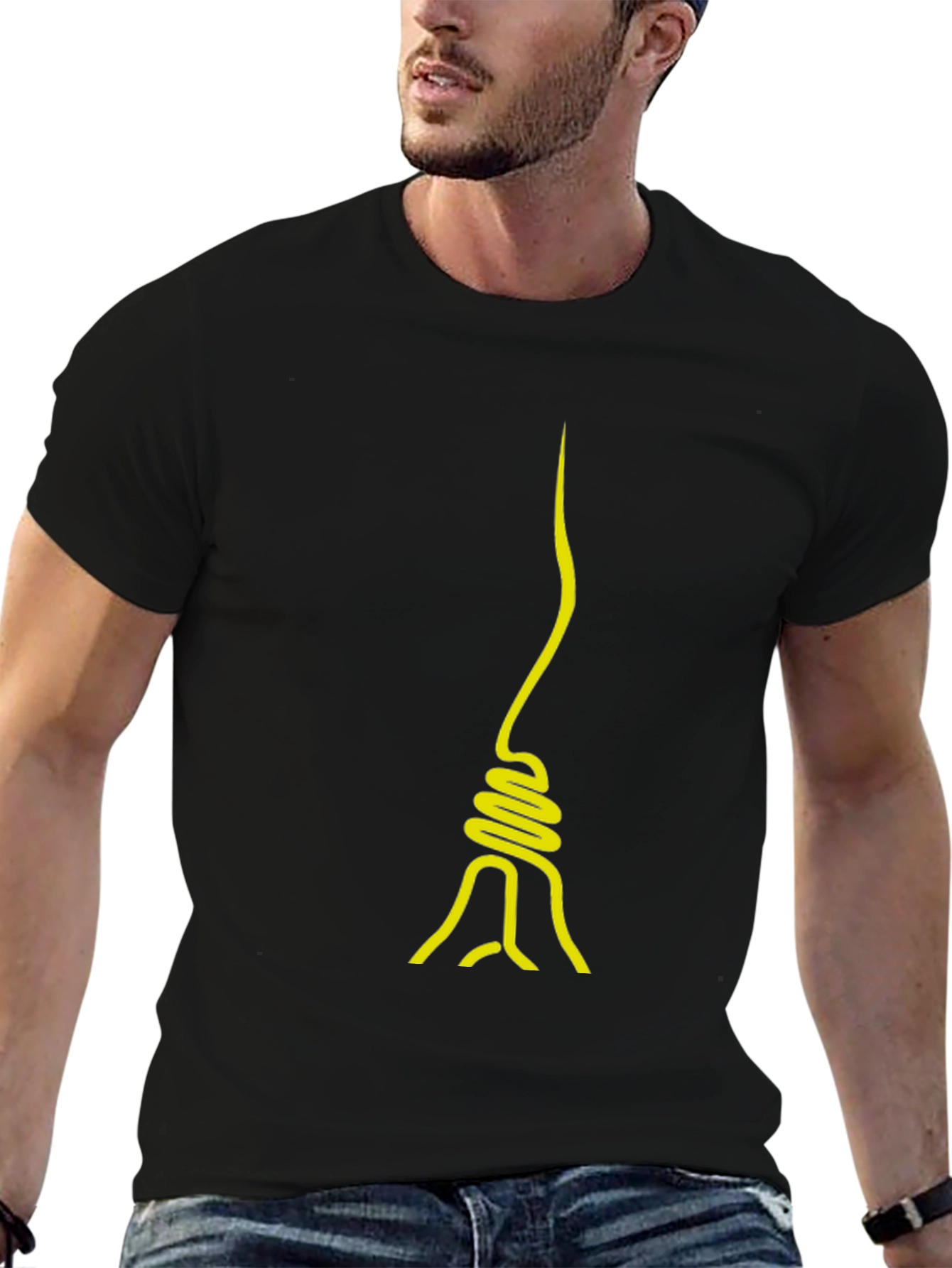 Modern Art Black T-Shirt