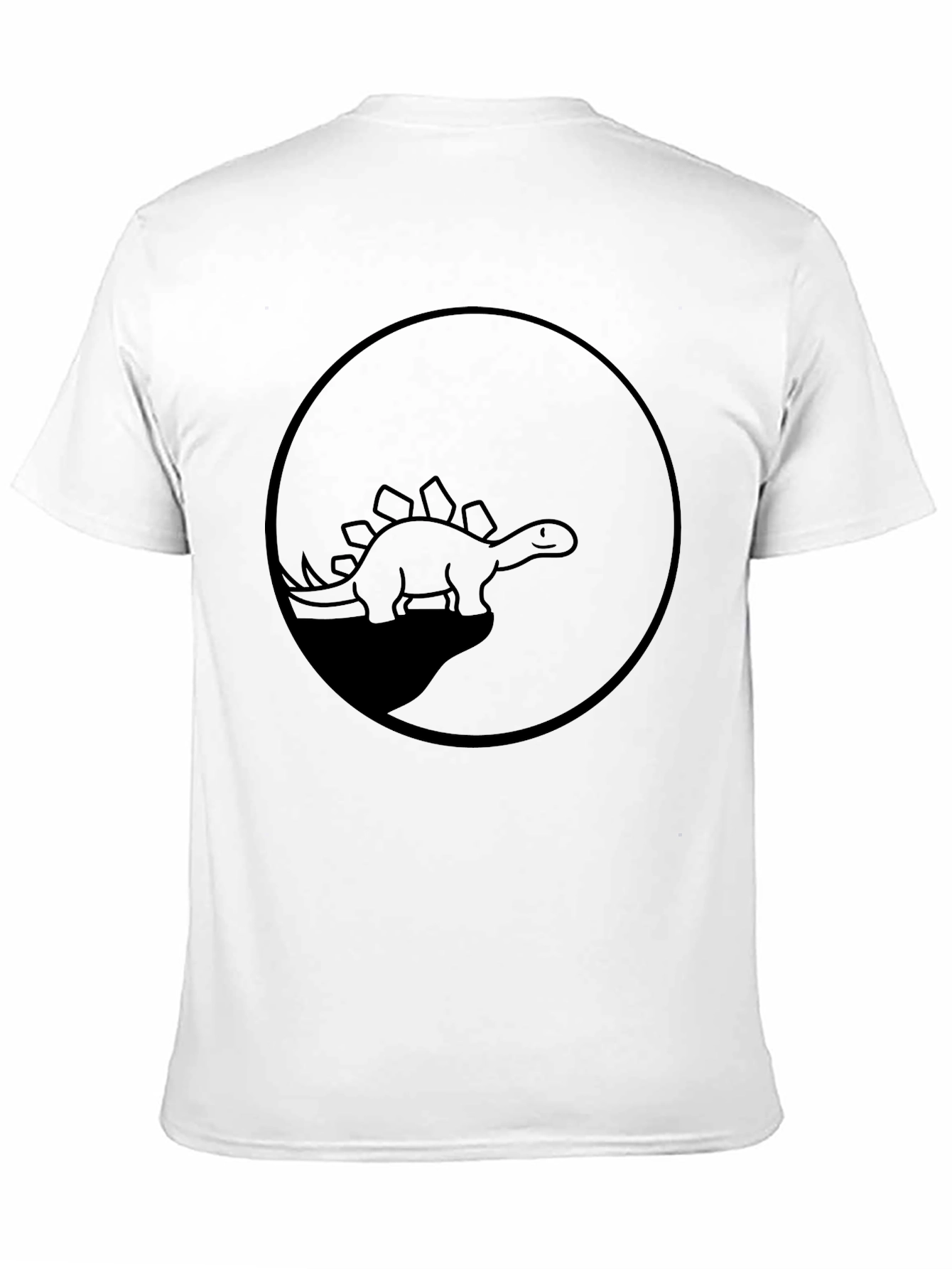 Dino Silhouette T-Shirt - Black Graphic Tee