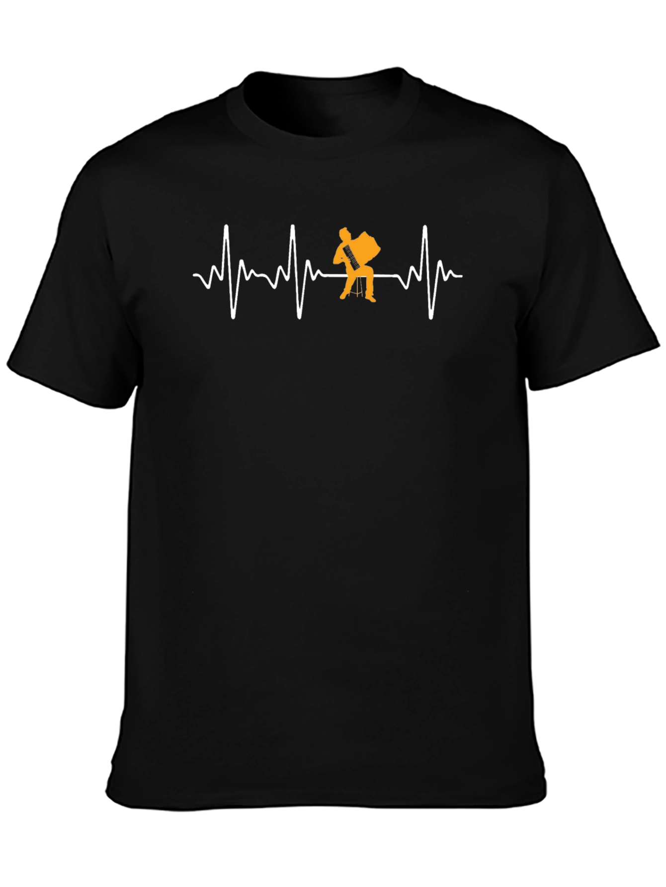 Accordion Heartbeat T-Shirt - Musical Passion