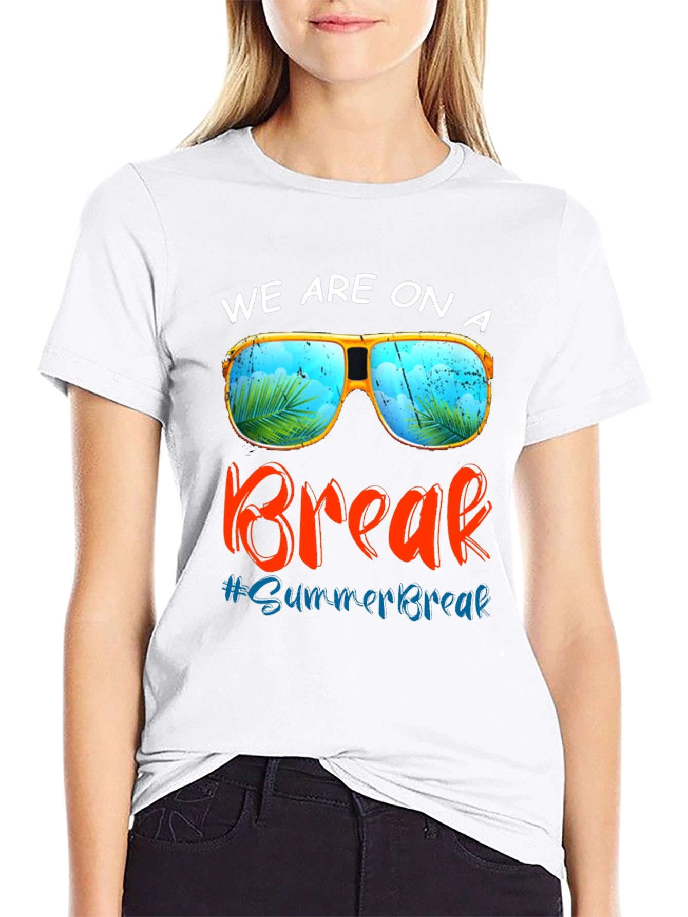 Summer Break T-Shirt: Sunglasses Beach Vacation Tee