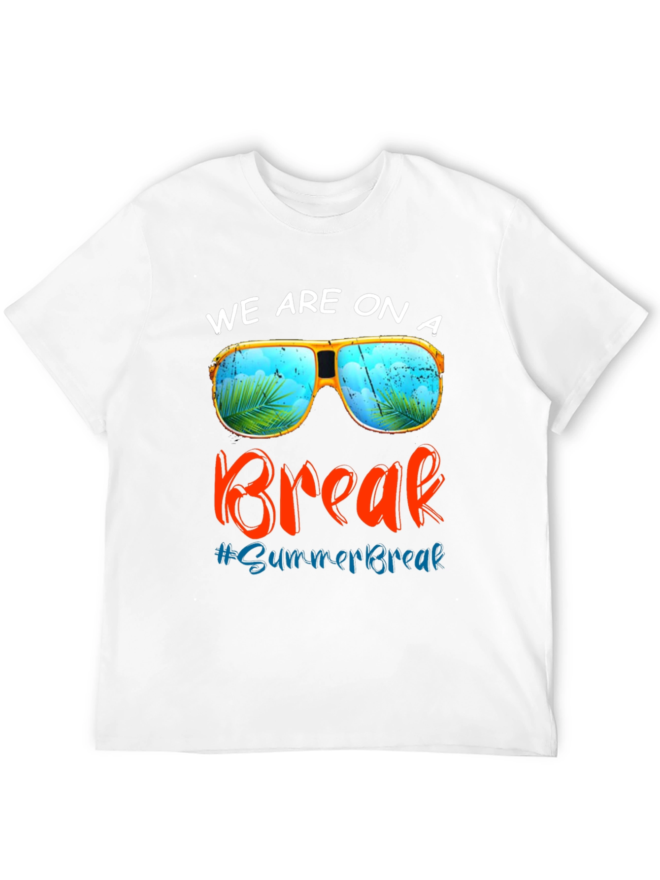Summer Break T-Shirt: Sunglasses Beach Vacation Tee
