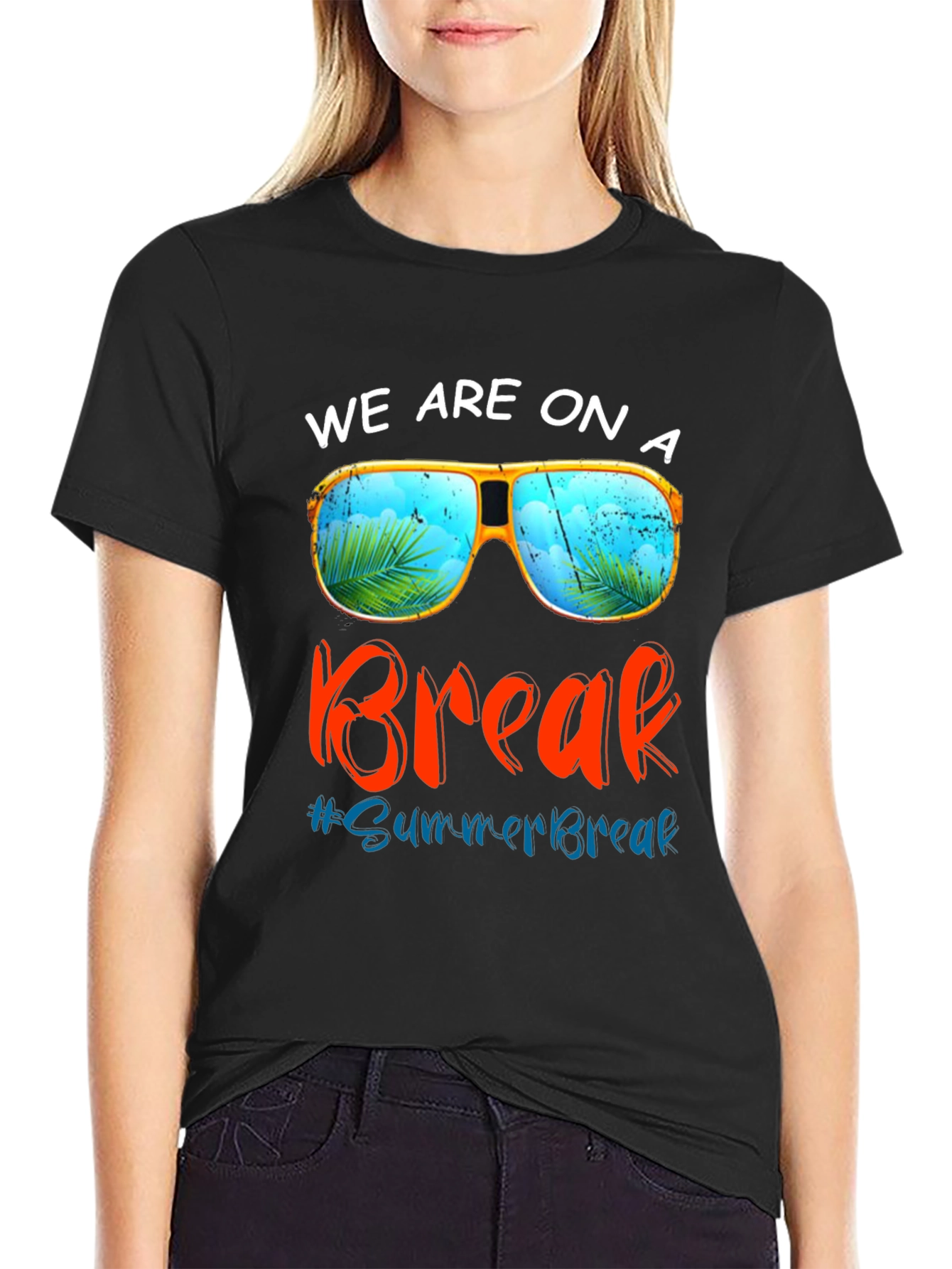 Summer Break T-Shirt: Sunglasses Beach Vacation Tee