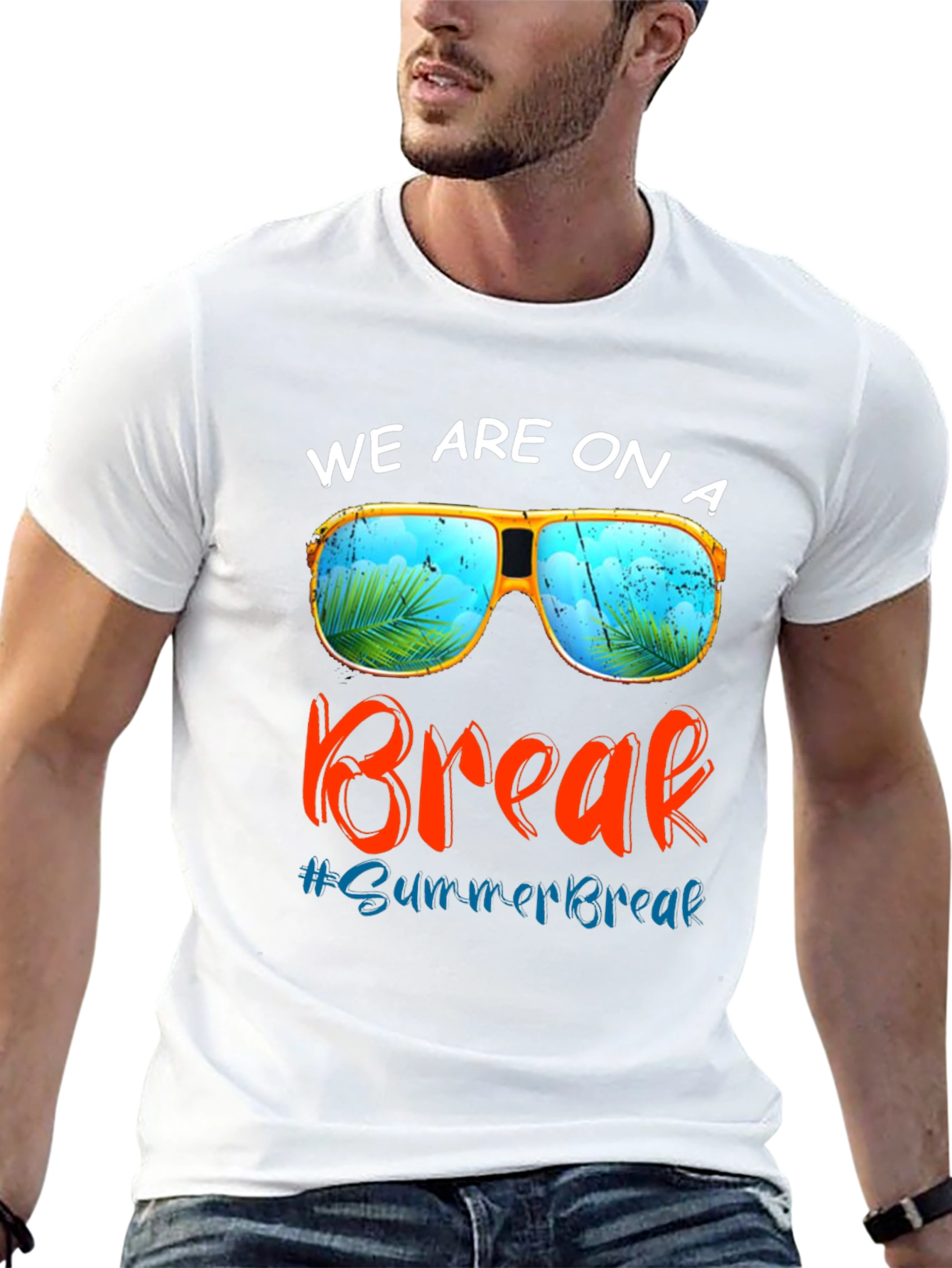 Summer Break T-Shirt: Sunglasses Beach Vacation Tee