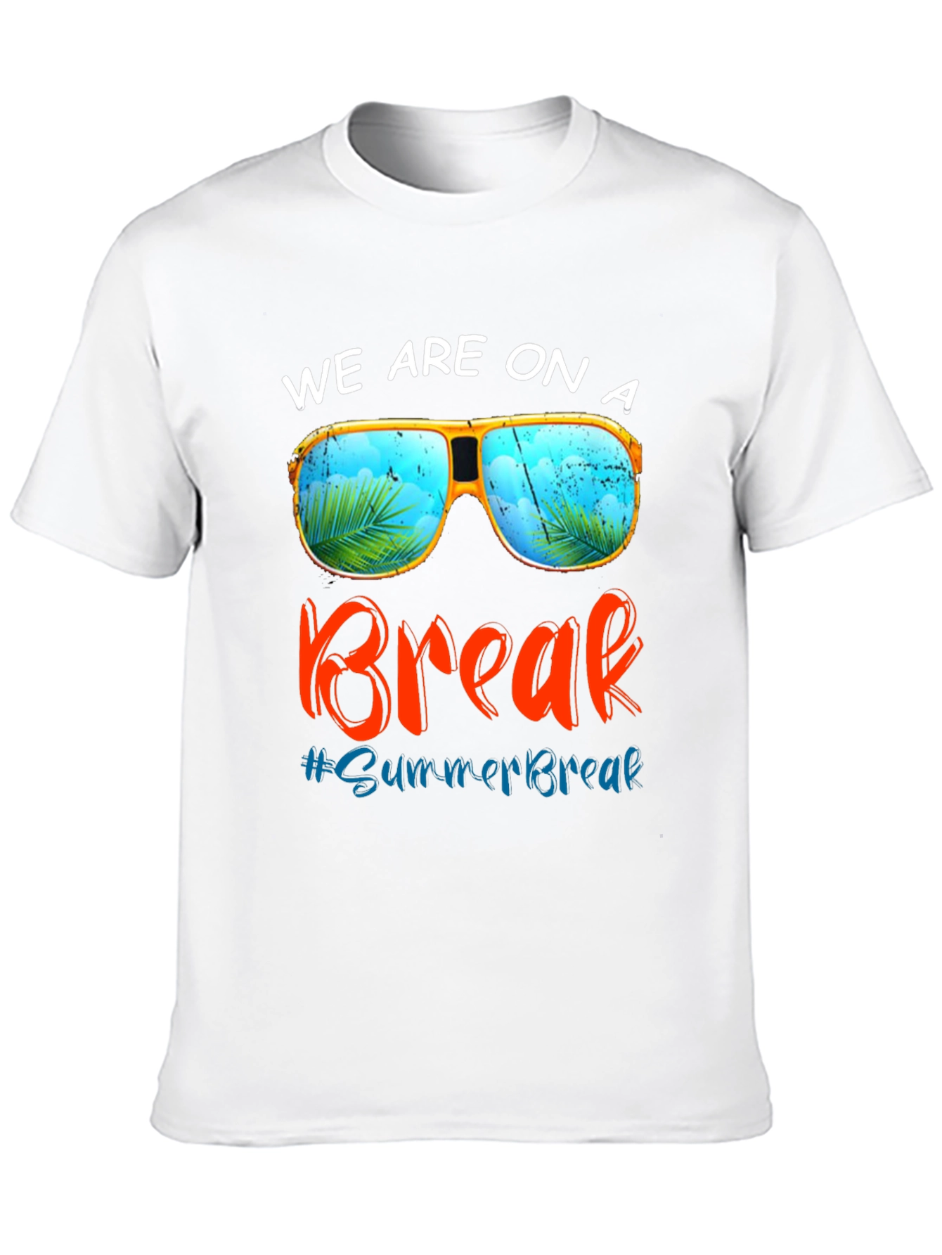 Summer Break T-Shirt: Sunglasses Beach Vacation Tee