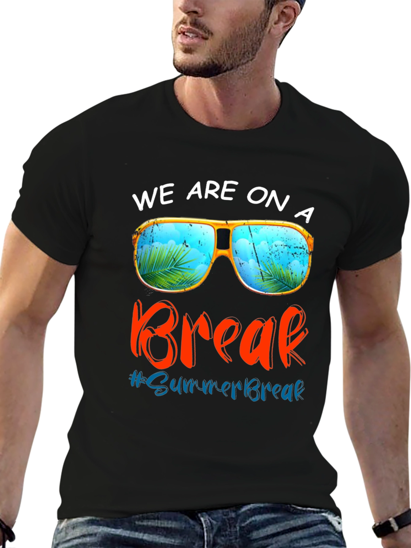 Summer Break T-Shirt: Sunglasses Beach Vacation Tee