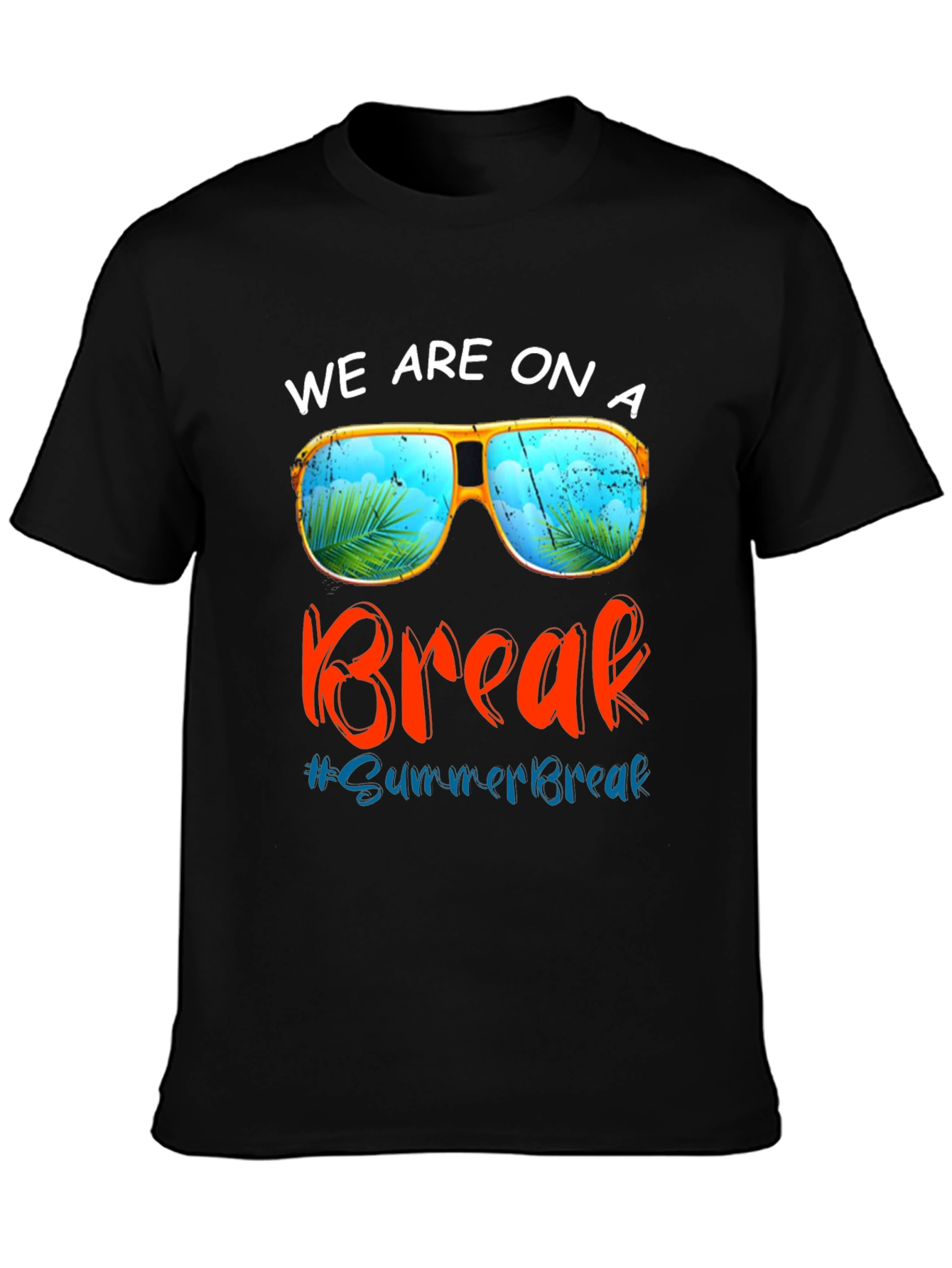 Summer Break T-Shirt: Sunglasses Beach Vacation Tee