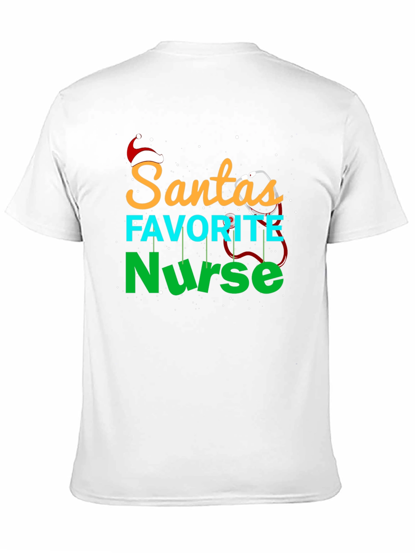 Santas Favorite Nurse Christmas T-Shirt