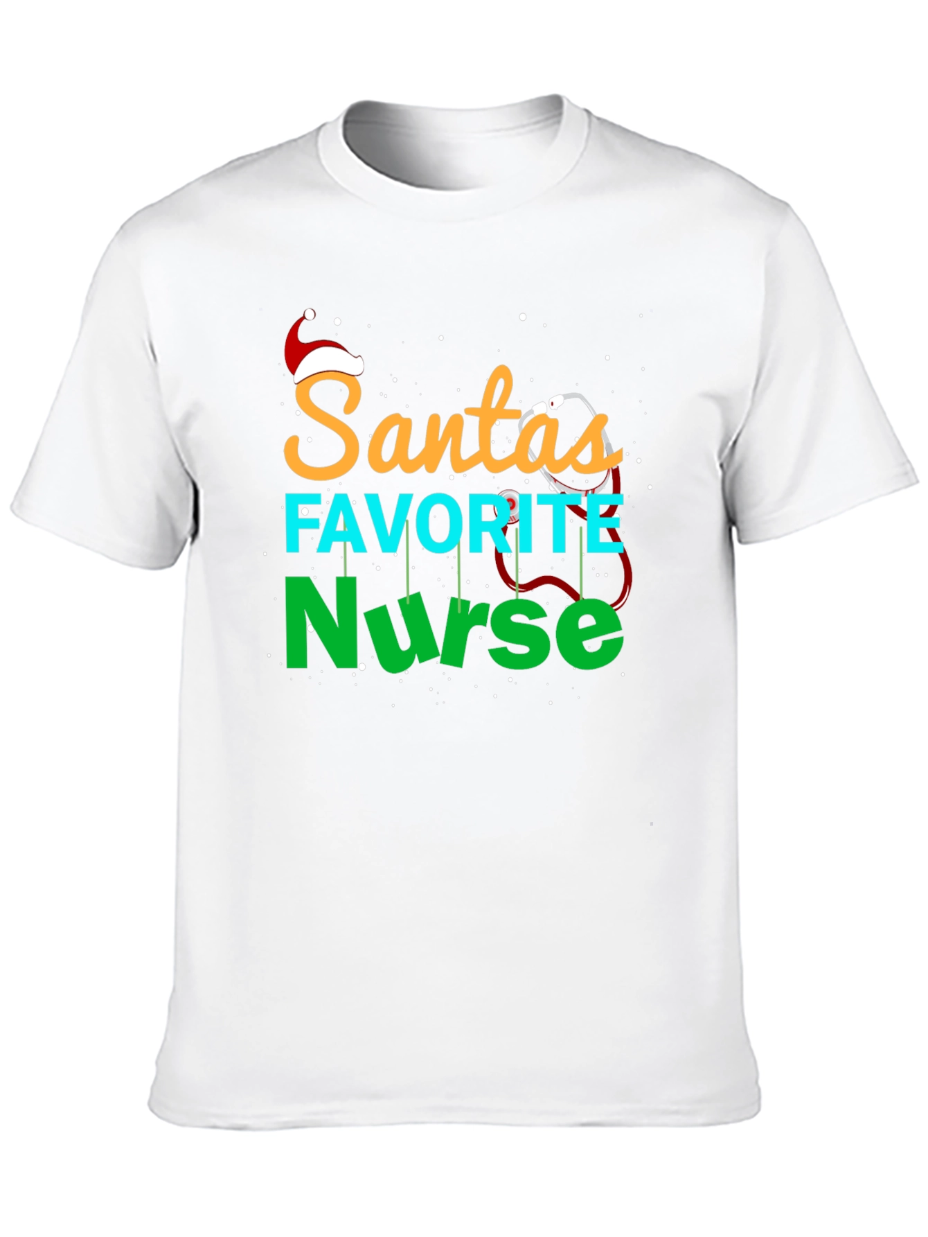 Santas Favorite Nurse Christmas T-Shirt