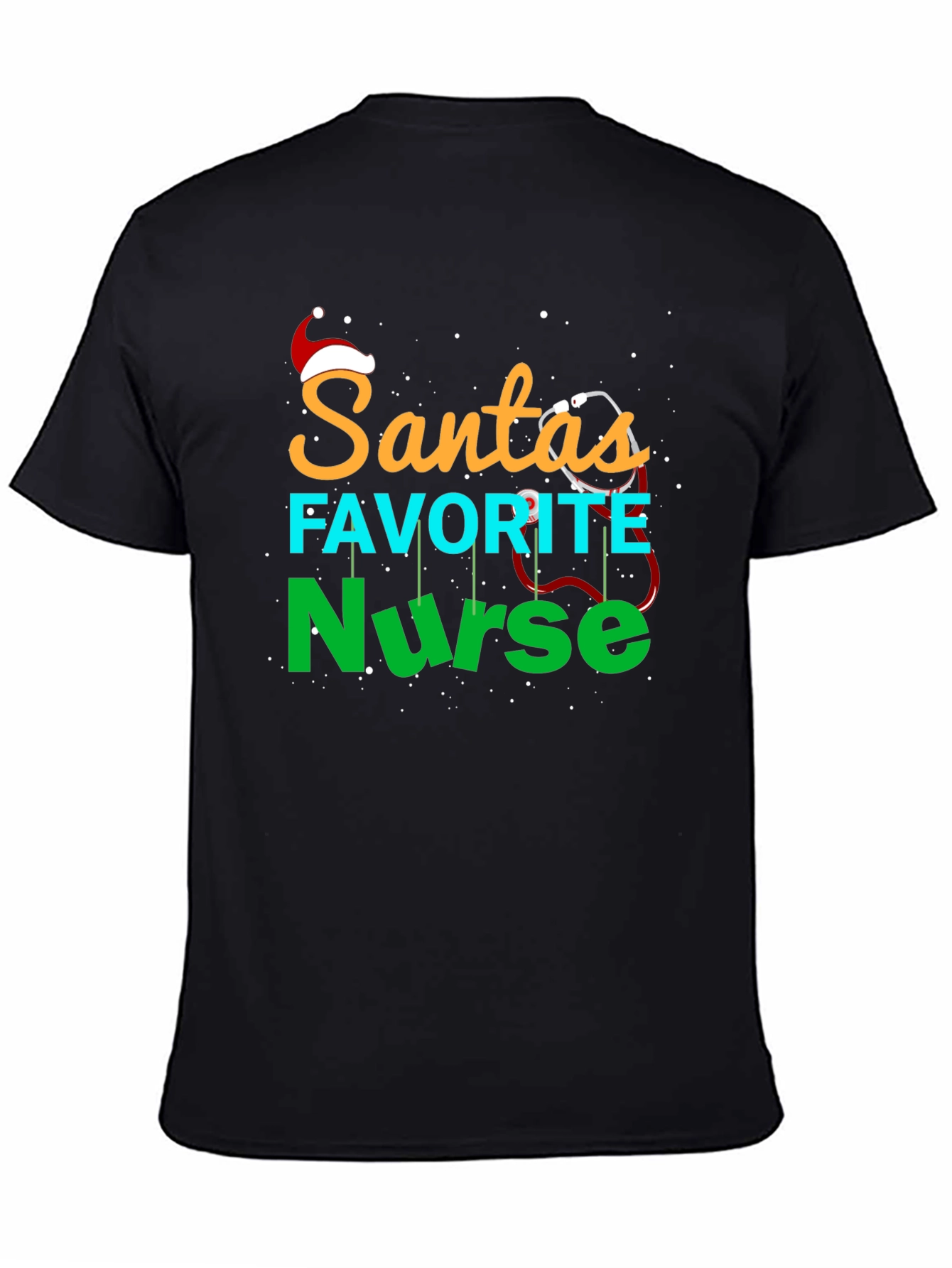 Santas Favorite Nurse Christmas T-Shirt