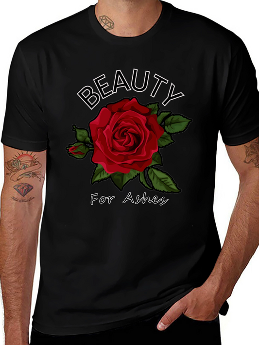 Beauty for Ashes Rose Graphic T-Shirt