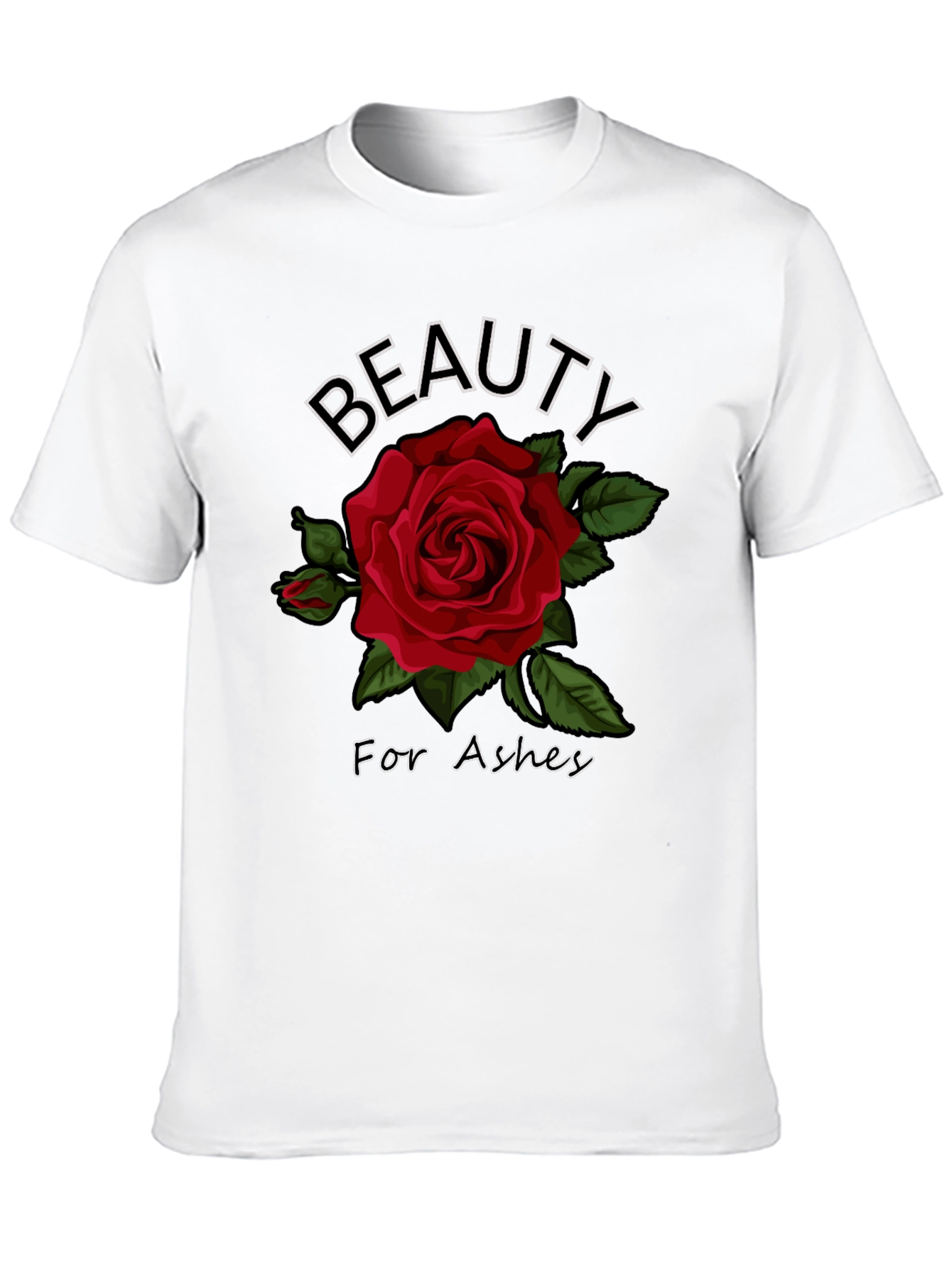 Beauty for Ashes Rose Graphic T-Shirt