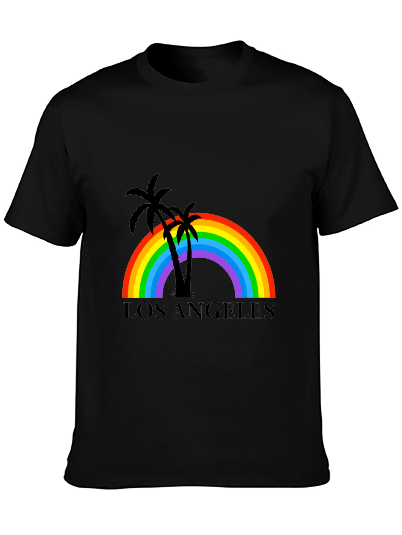Los Angeles Rainbow Palm Tree T-Shirt