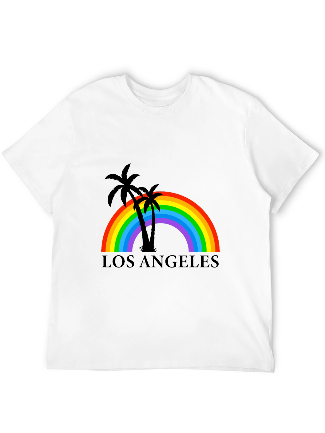 Los Angeles Rainbow Palm Tree T-Shirt
