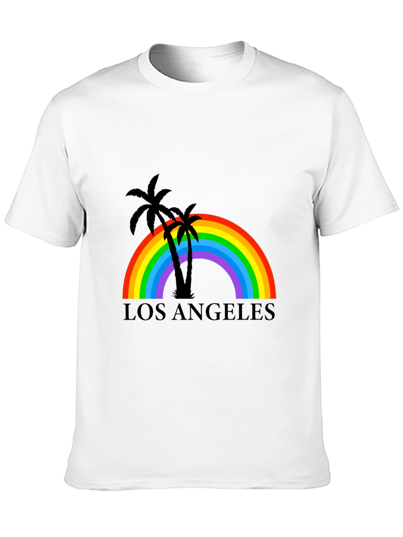 Los Angeles Rainbow Palm Tree T-Shirt