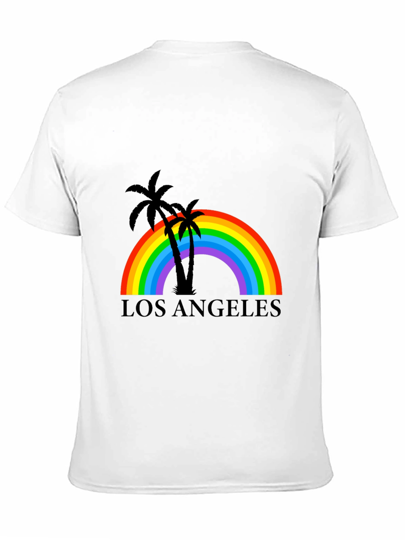 Los Angeles Rainbow Palm Tree T-Shirt