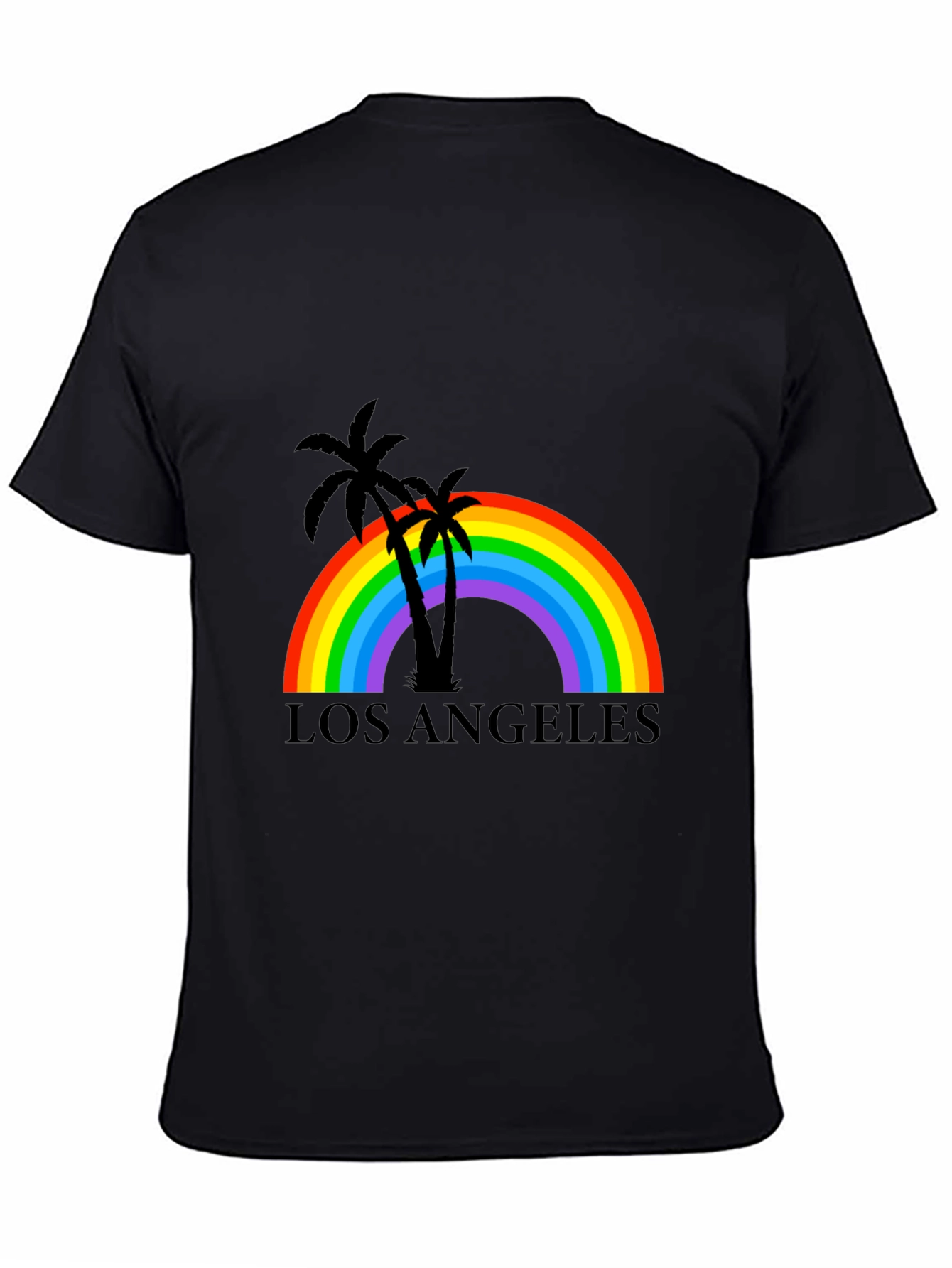 Los Angeles Rainbow Palm Tree T-Shirt