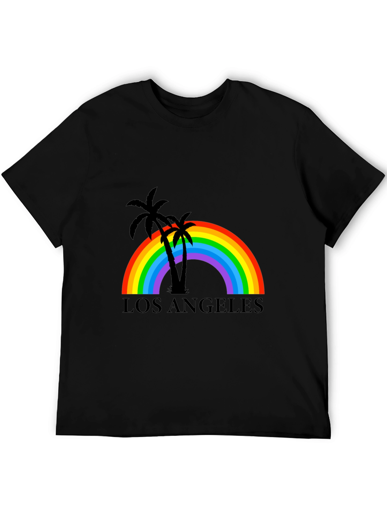 Los Angeles Rainbow Palm Tree T-Shirt