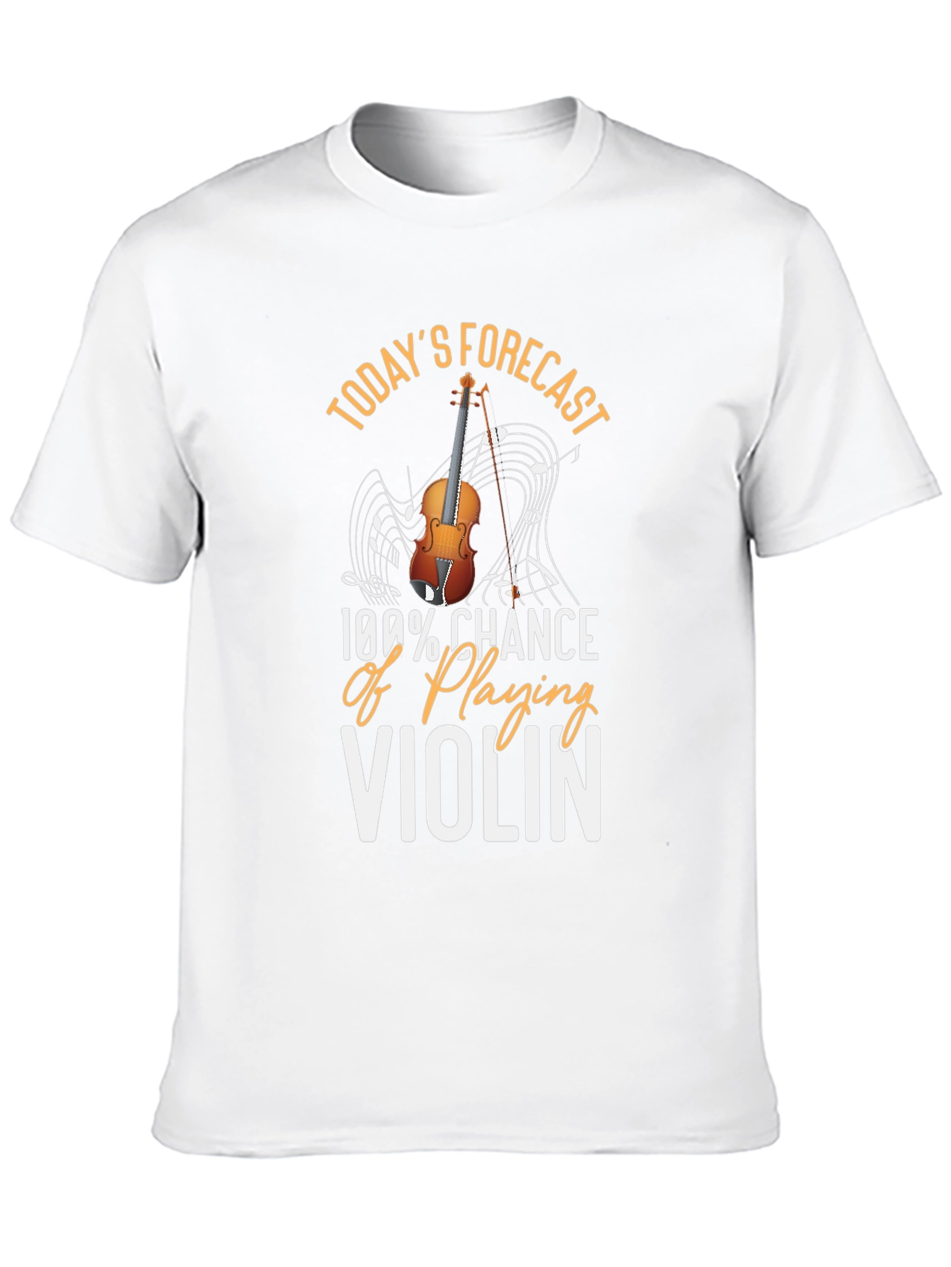 Violin Player T-Shirt - 100% Chance of Playing
