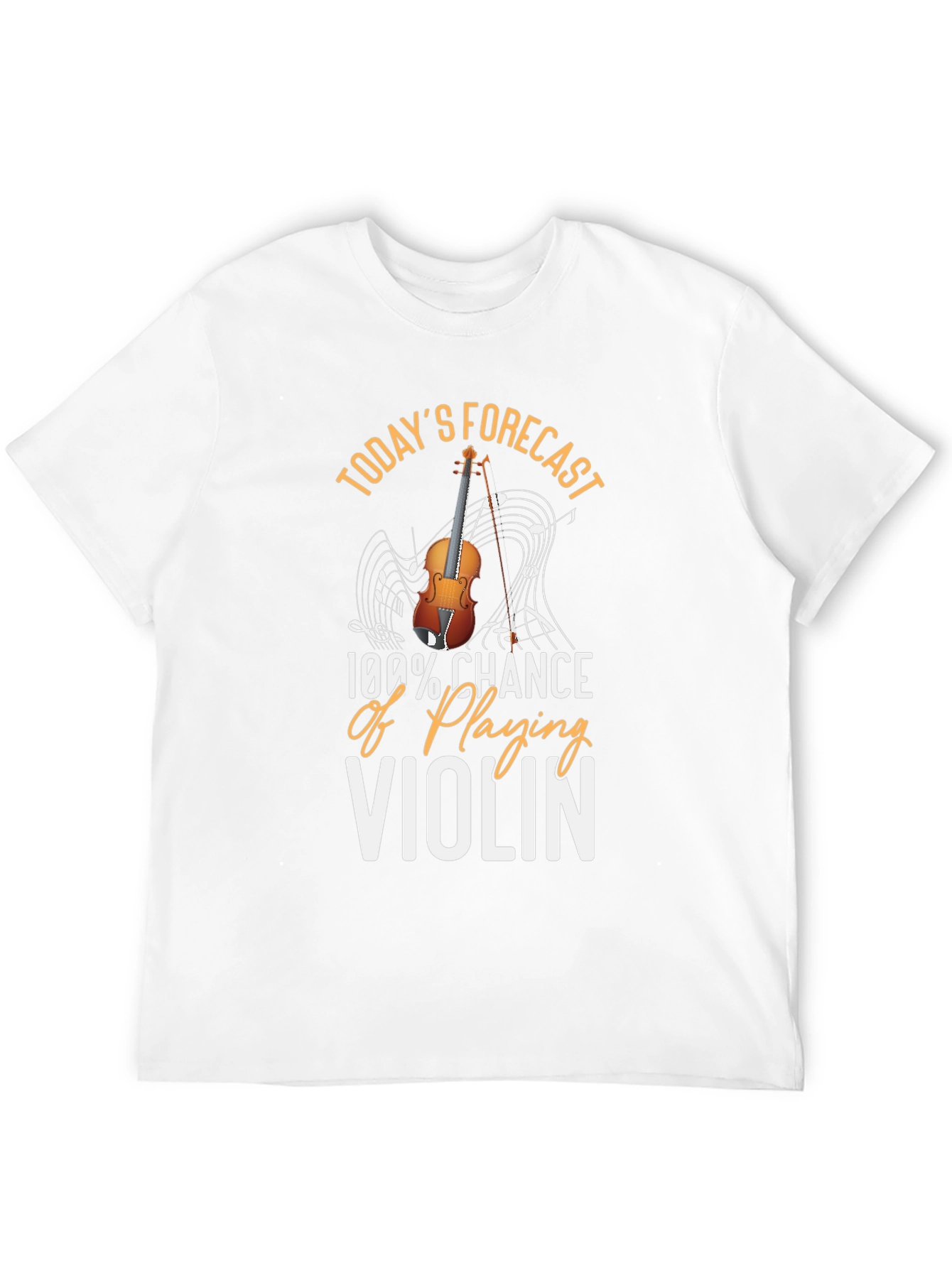 Violin Player T-Shirt - 100% Chance of Playing