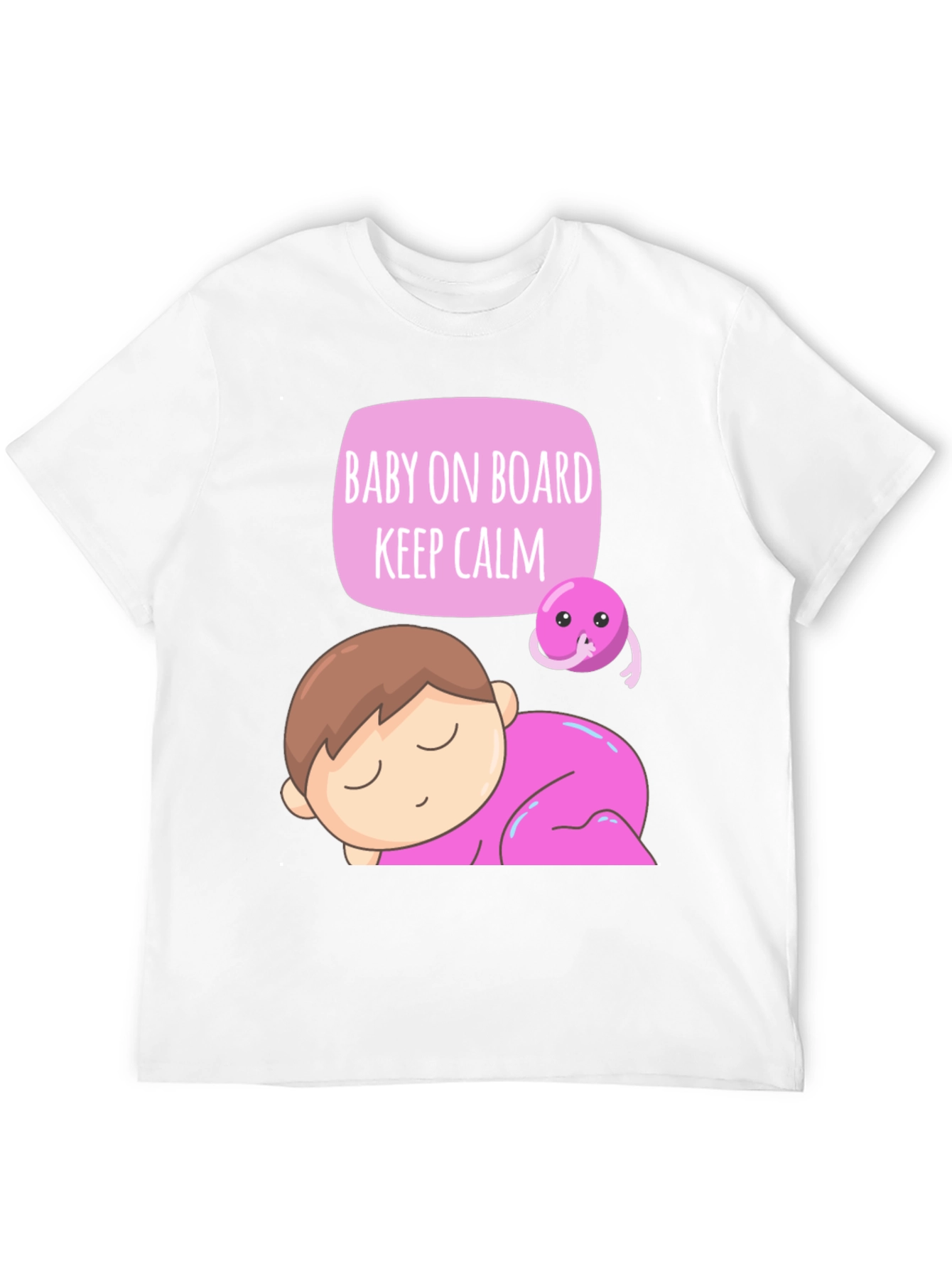 Baby on Board T-Shirt - Keep Calm Cute Design