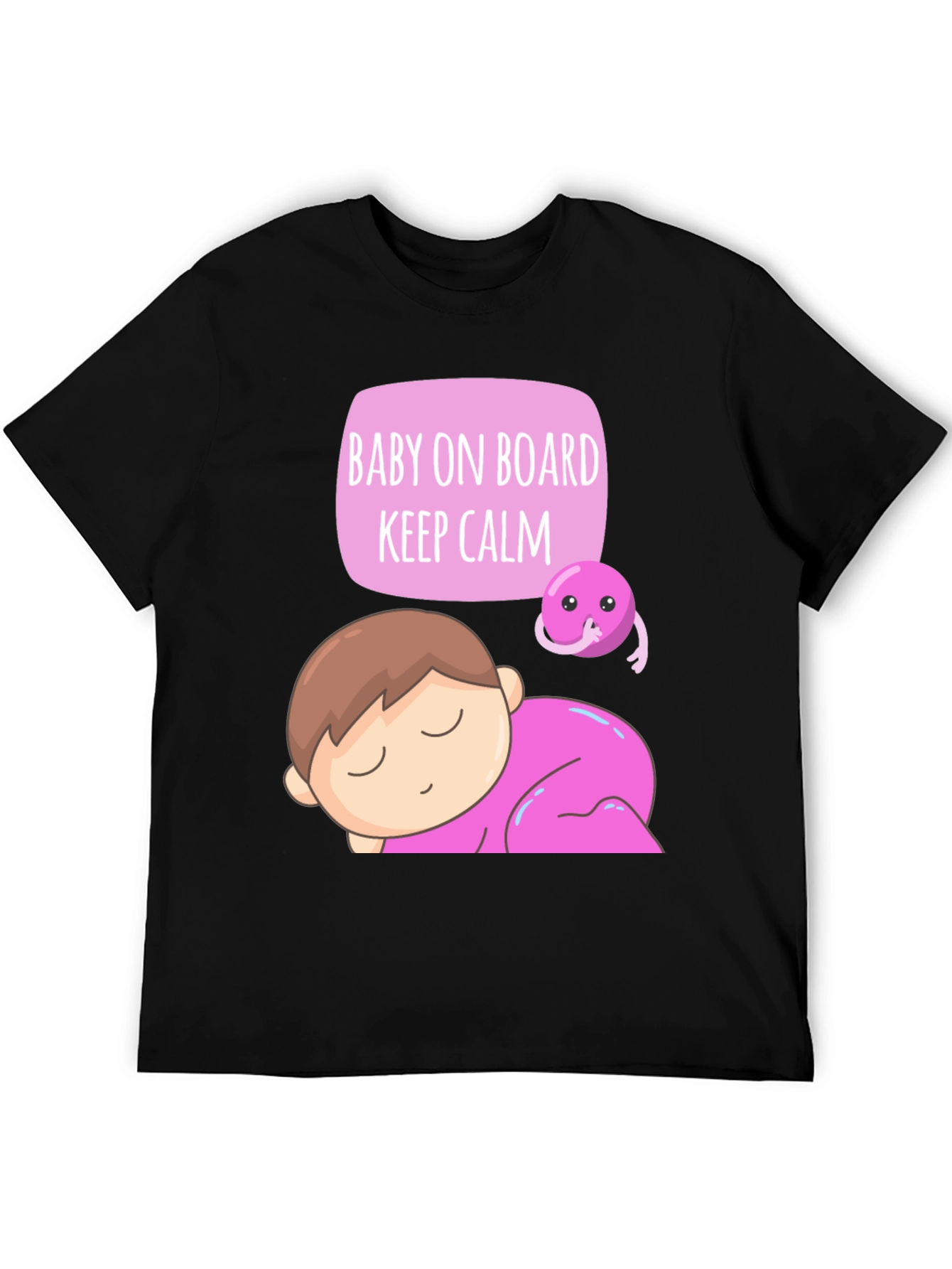 Baby on Board T-Shirt - Keep Calm Cute Design