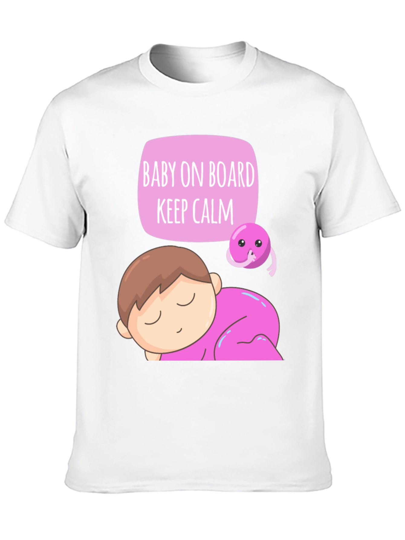 Baby on Board T-Shirt - Keep Calm Cute Design
